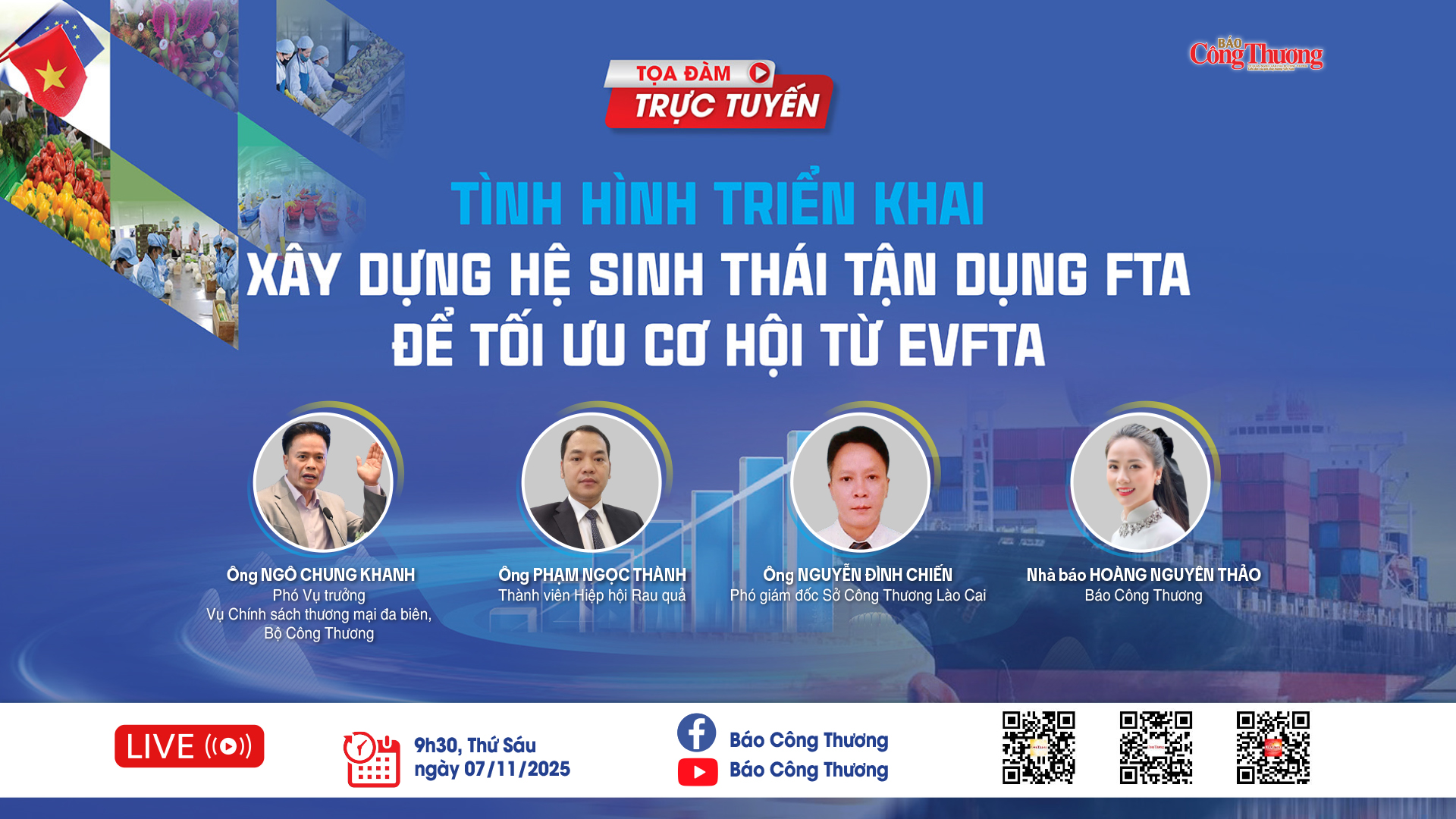 Tọa đàm: Tình hình triển khai xây dựng Hệ sinh thái tận dụng FTA