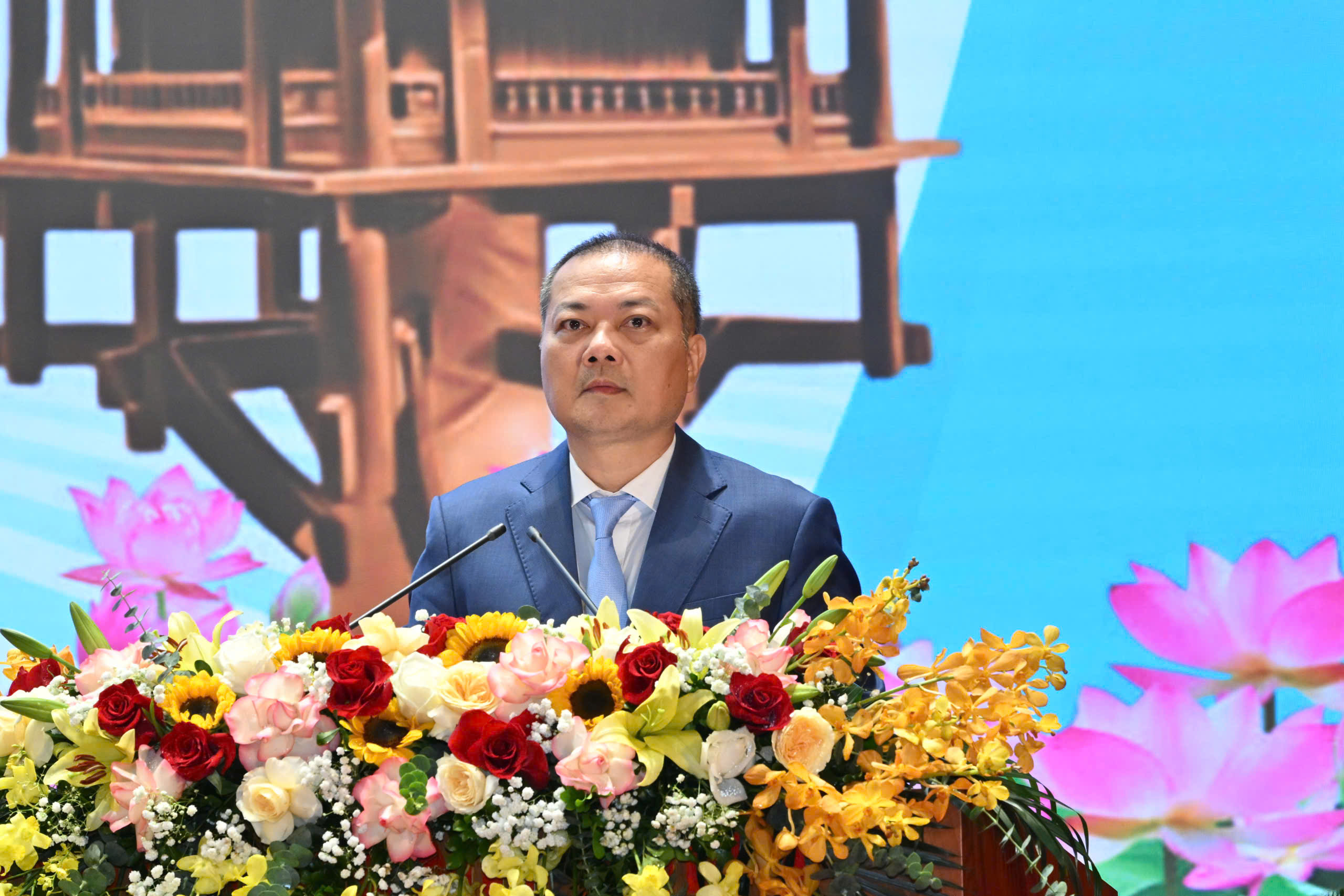 Ông Nguyễn Anh Sơn, Cục trưởng Cục Xuất nhập khẩu (Bộ Công Thương Việt Nam) phát biểu tại hội nghị.