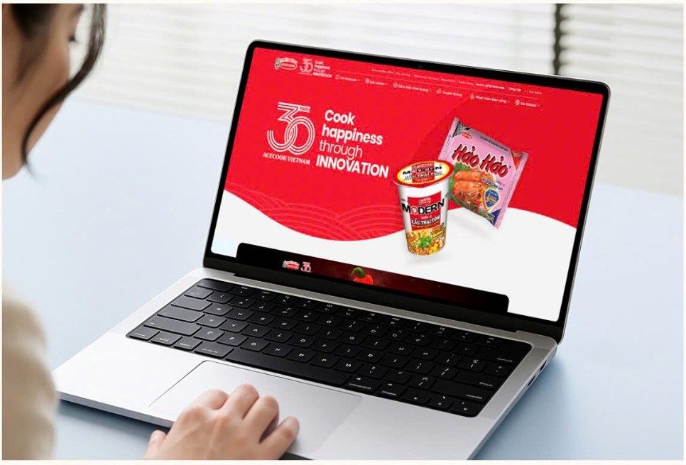 Acecook Việt Nam ra mắt website mới nhân dịp kỷ niệm 30 năm ngày bán hàng đầu tiên