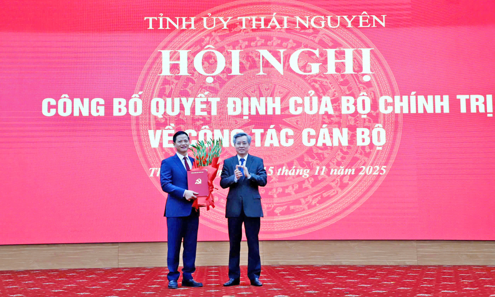 Đồng chí Vương Quốc Tuấn giữ chức Phó Bí thư Tỉnh ủy Thái Nguyên