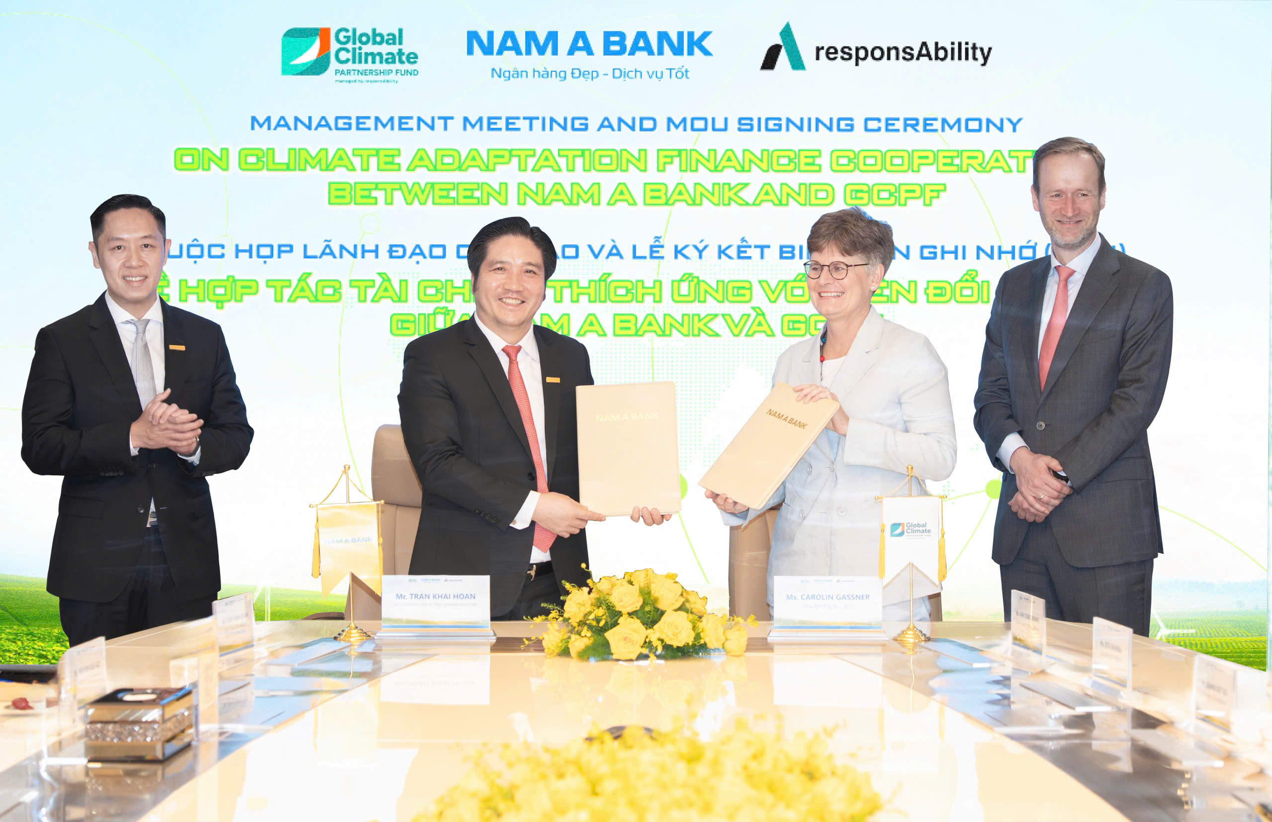 Nam A Bank và GCPF nghiên cứu khung tài chính thích ứng biến đổi khí hậu từ 2026
