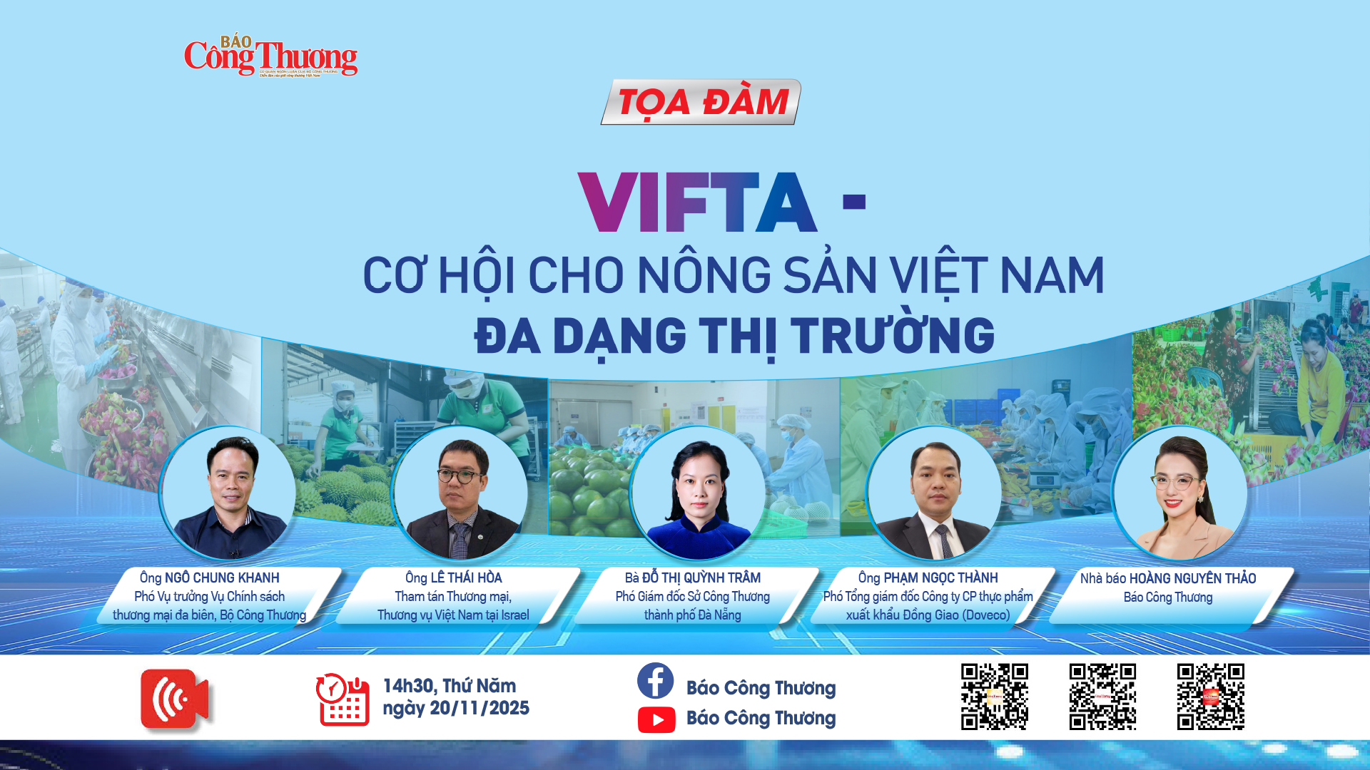 TỌA ĐÀM: VIFTA - Cơ hội cho nông sản Việt Nam đa dạng thị trường