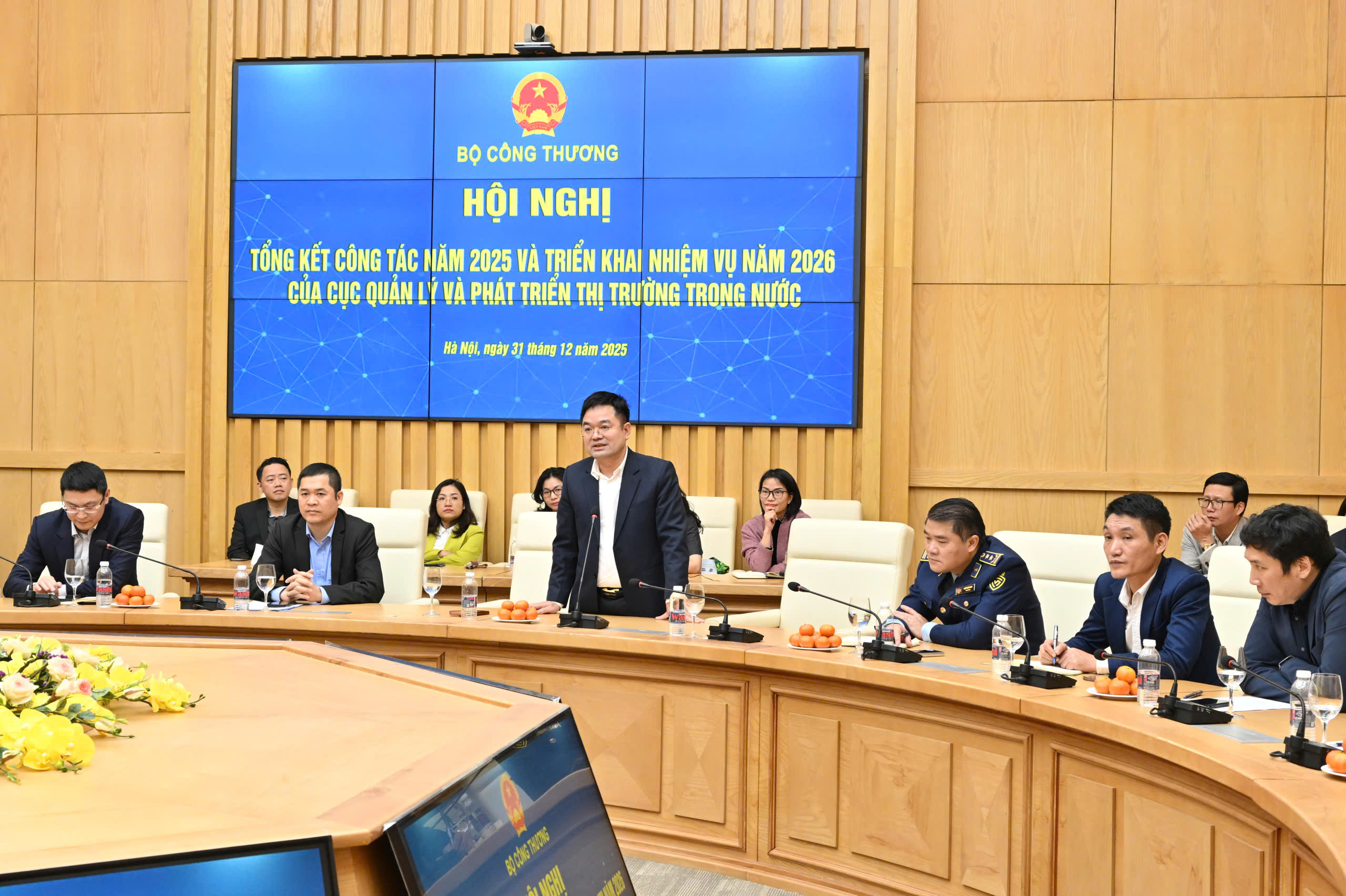 Nhà báo Nguyễn Văn Minh, Tổng Biên tập Báo Công Thương phát biểu. Ảnh: Cấn Dũng