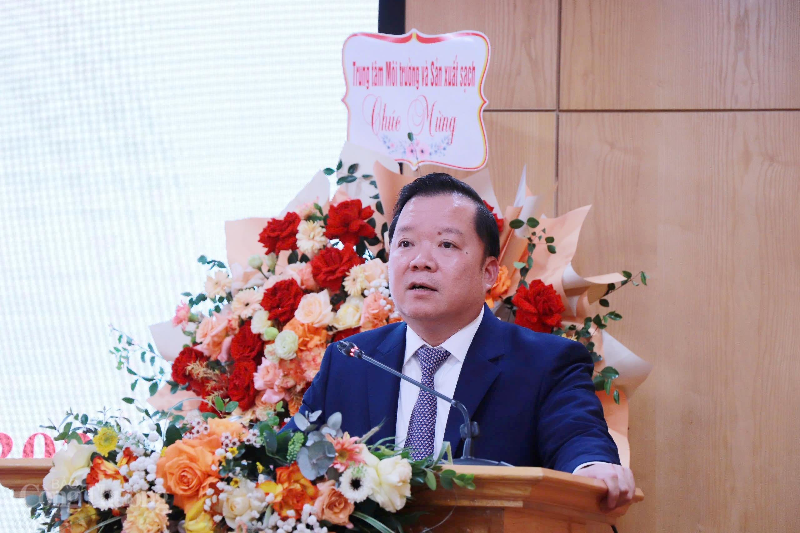 Cục trưởng Cục Kỹ thuật an toàn và Môi trường công nghiệp Phạm Tuấn Anh phát biểu tại hội nghị. Ảnh: Thanh Tuấn