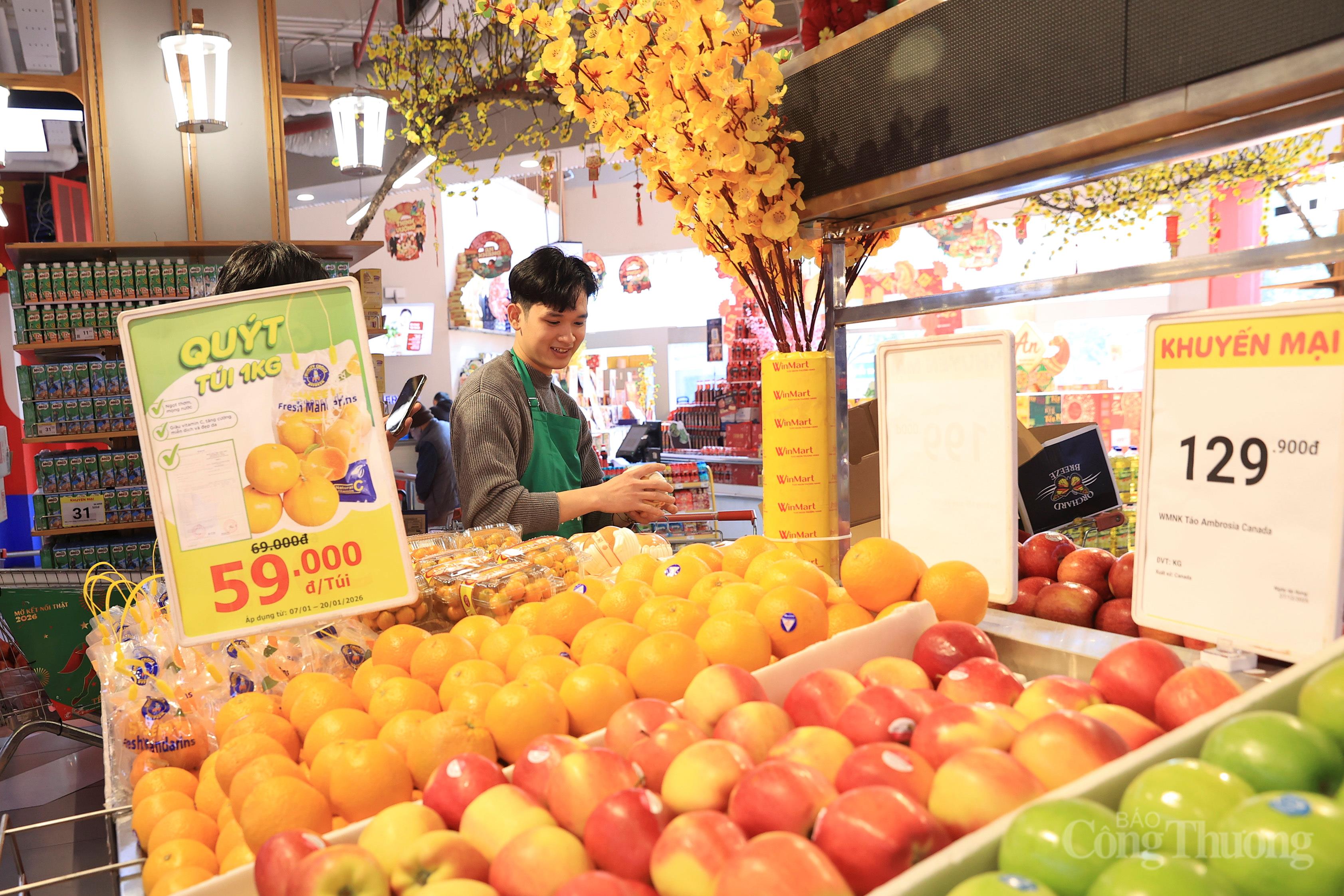 Doanh nghiệp bán lẻ chủ động dự trữ hàng hóa Tết