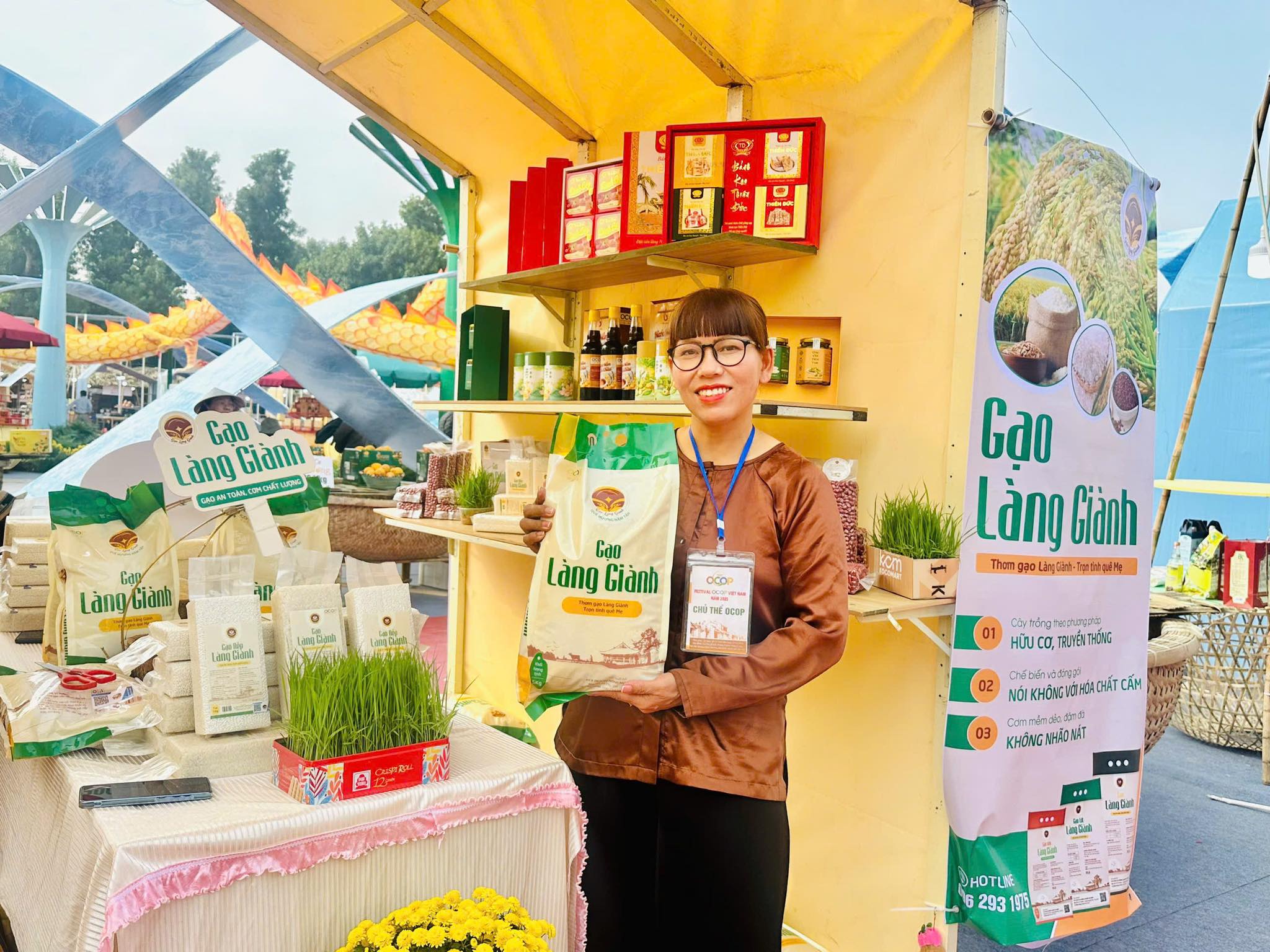 Đưa thương hiệu gạo làng Giành vươn xa