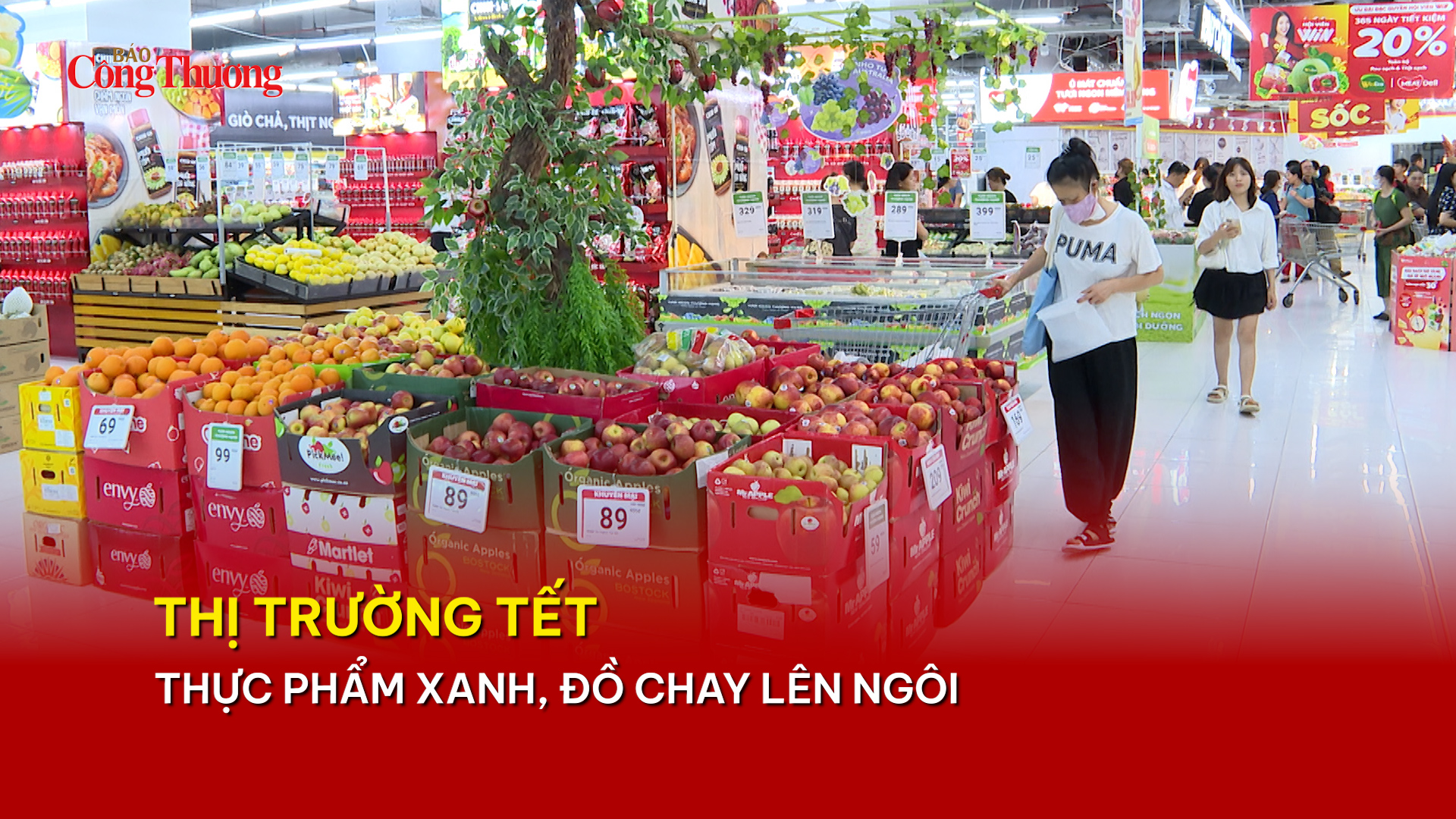 Thị trường Tết: Thực phẩm xanh, đồ chay lên ngôi