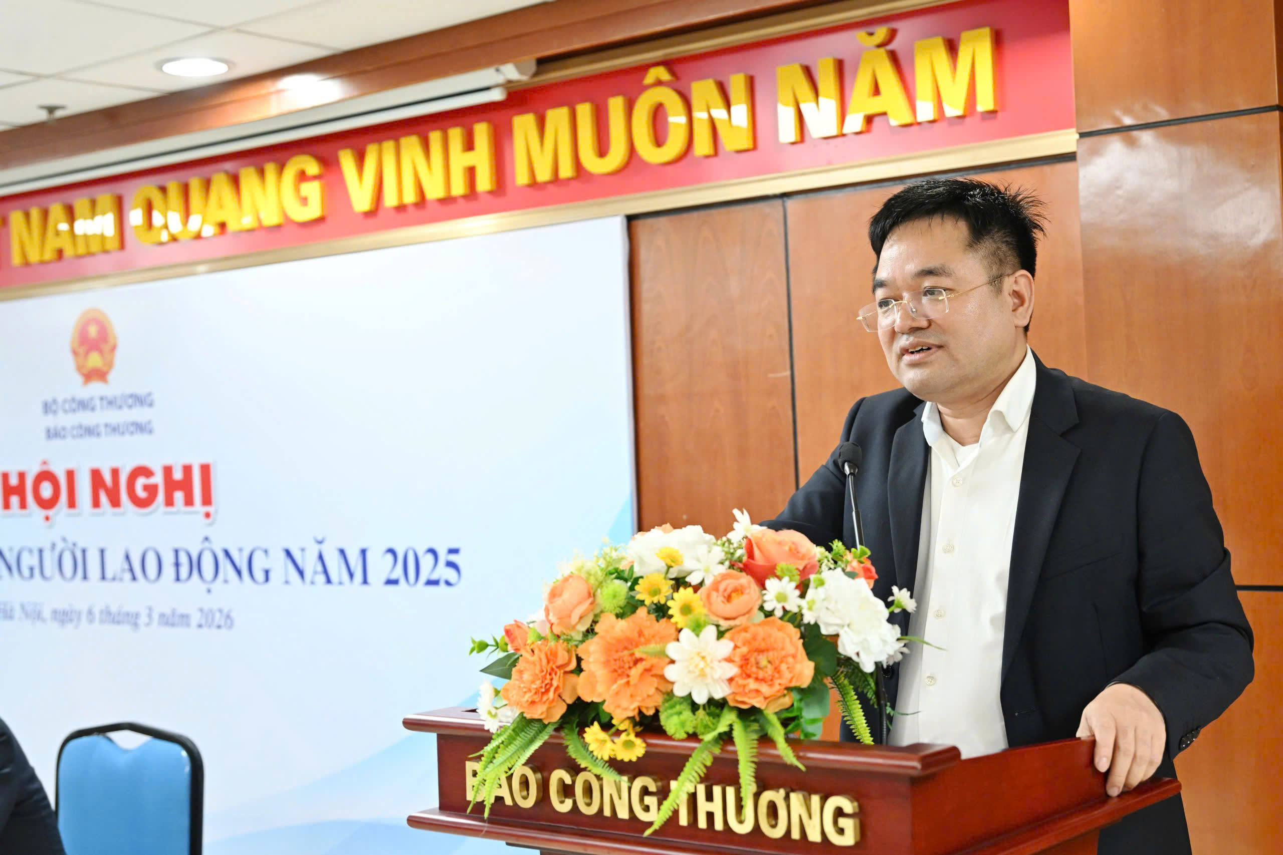 Nhà báo Nguyễn Văn Minh - Tổng Biên tập Báo Công Thương. Ảnh: Cấn Dũng