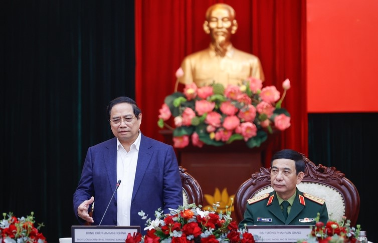 Thủ tướng Phạm Minh Chính chủ trì cuộc làm việc về phát triển công nghiệp quốc phòng