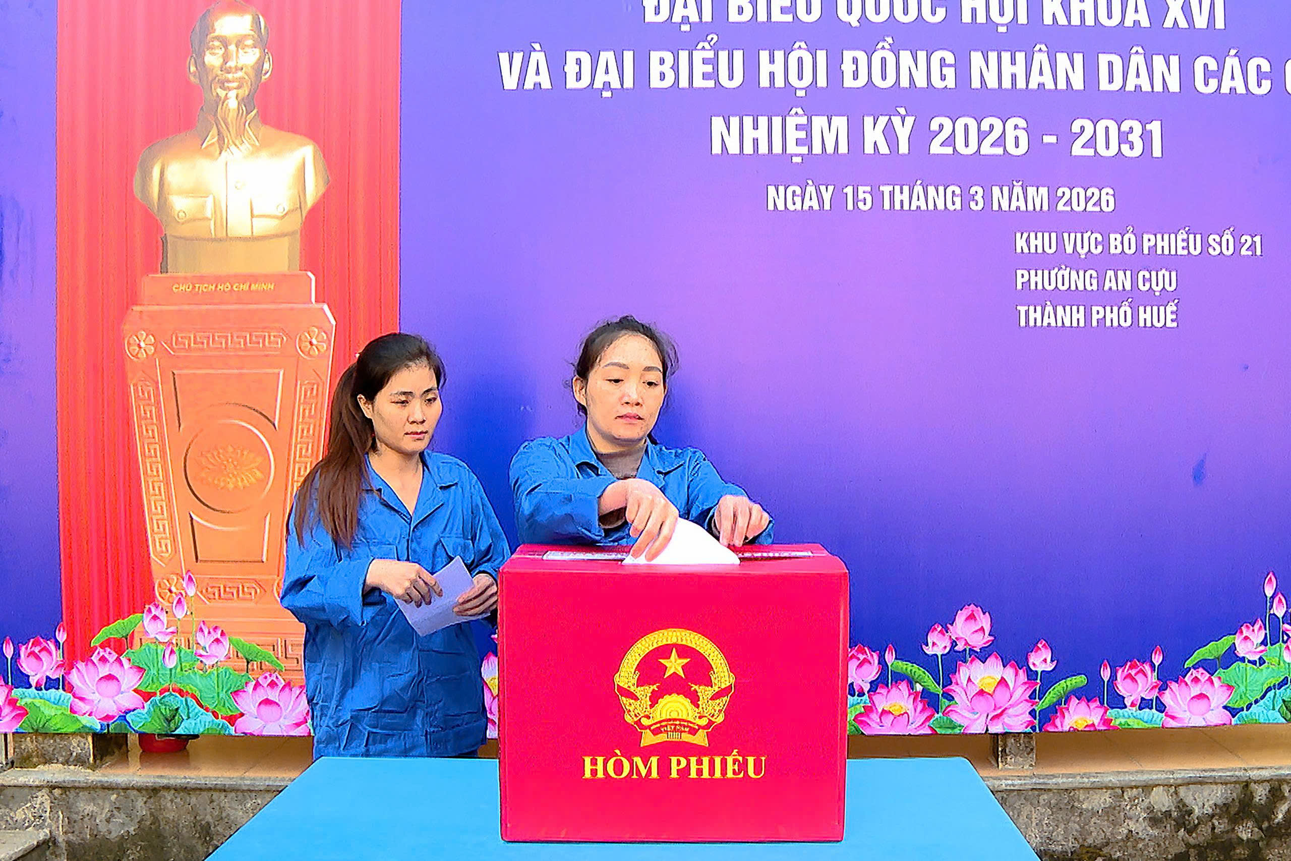 TP Huế: Hơn 580 người bị tạm giữ, tạm giam tham gia bỏ phiếu bầu cử