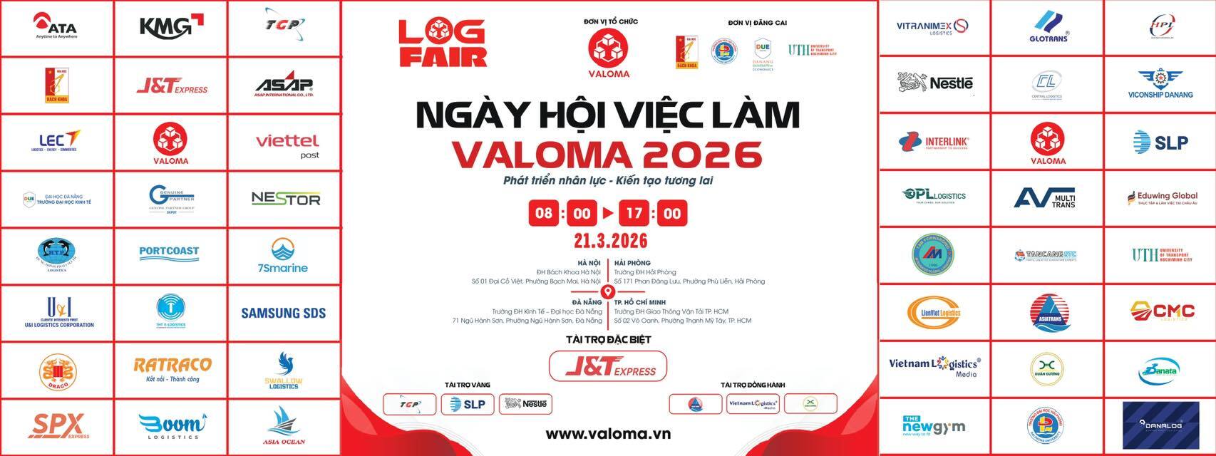 Ngày hội Việc làm VALOMA kết nối doanh nghiệp và nhân lực logistics