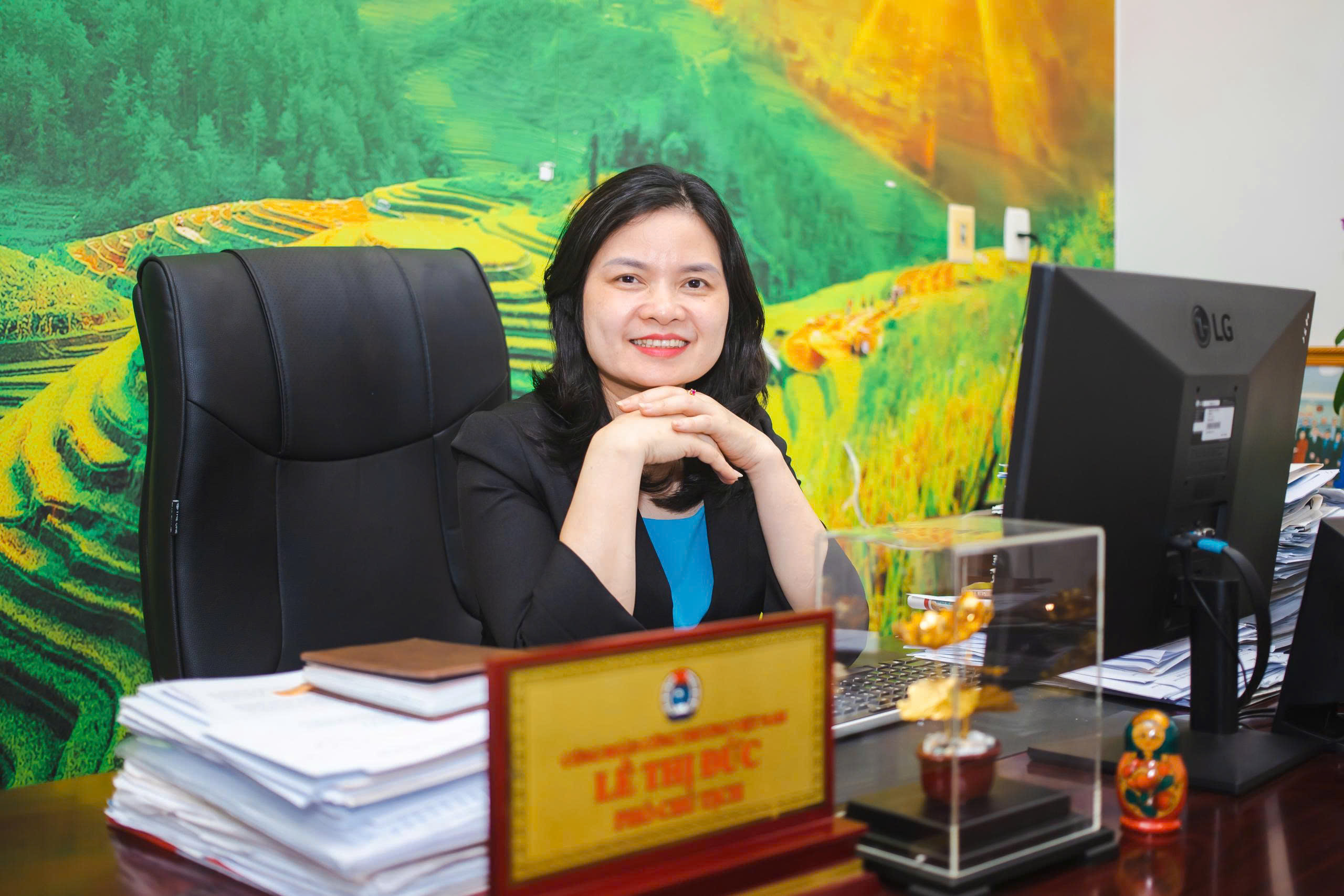 Bà Lê Thị Đức - Phó Chủ tịch Công đoàn Công Thương Việt Nam