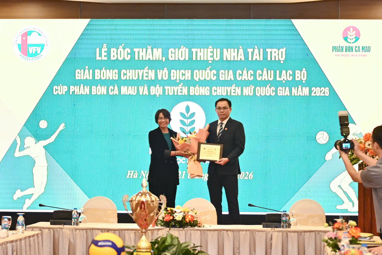 Phân bón Cà Mau tiếp tục đồng hành cùng Bóng chuyền Việt Nam