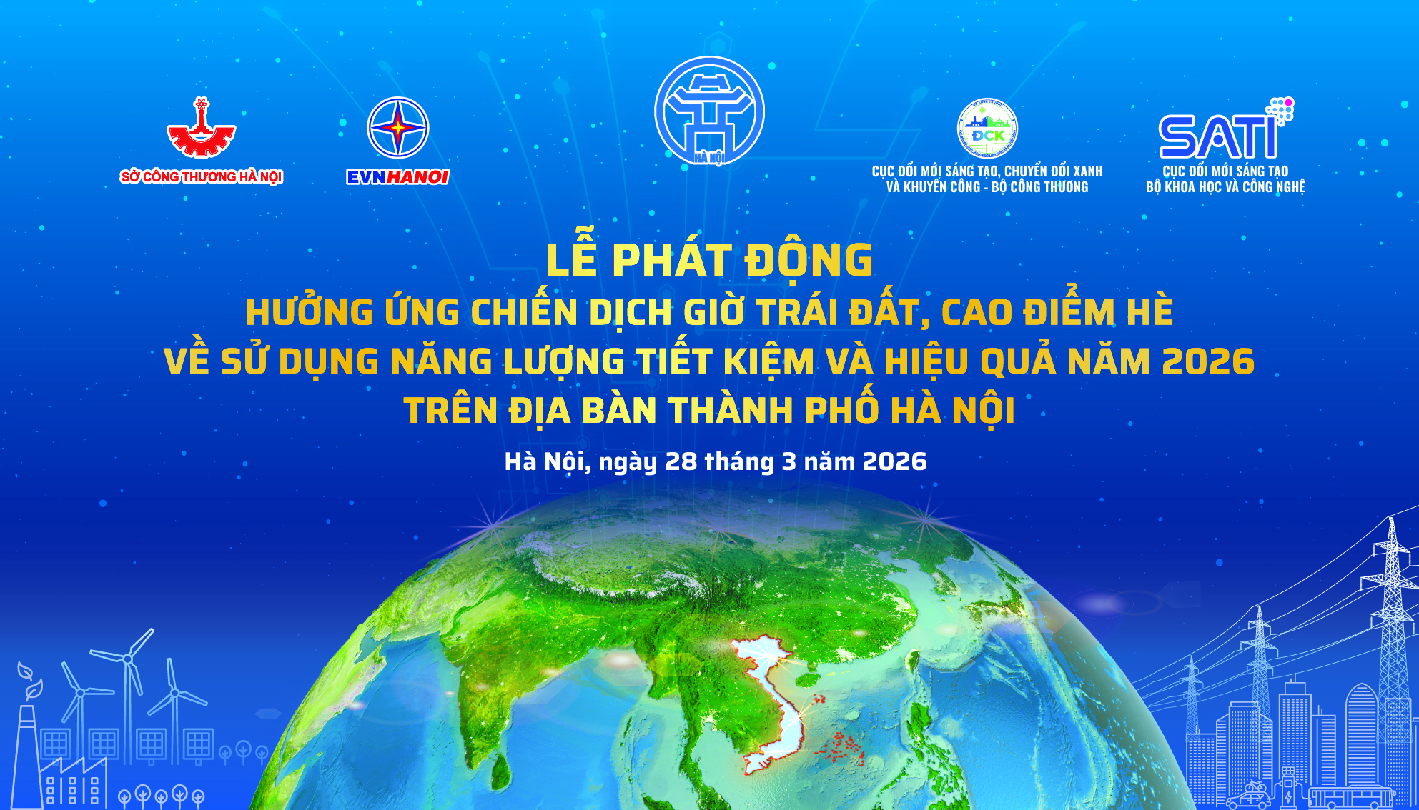 Hà Nội hưởng ứng Giờ Trái đất 2026, lan tỏa thông điệp xanh