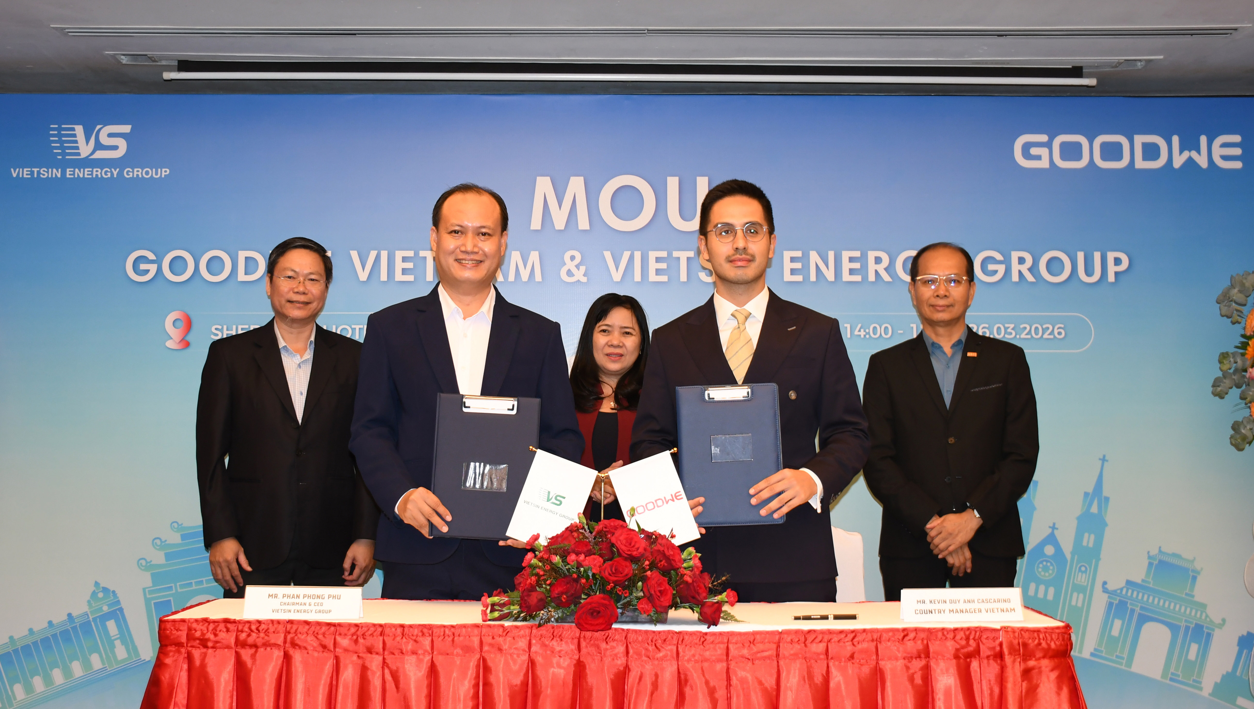 Vietsin 'bắt tay' GoodWe thúc đẩy giải pháp lưu trữ điện mặt trời