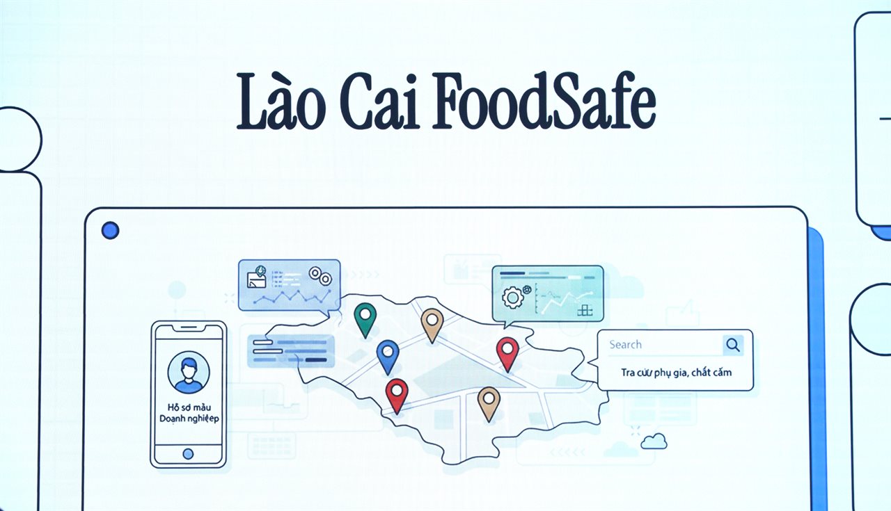 Ra mắt hệ thống “Bản đồ số An toàn thực phẩm tỉnh Lào Cai”