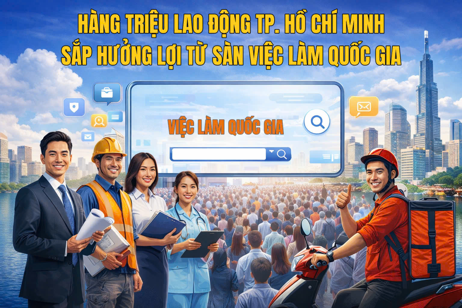 Infographic | Hàng triệu người lao động TP. Hồ Chí Minh sắp hưởng lợi từ sàn việc làm quốc gia