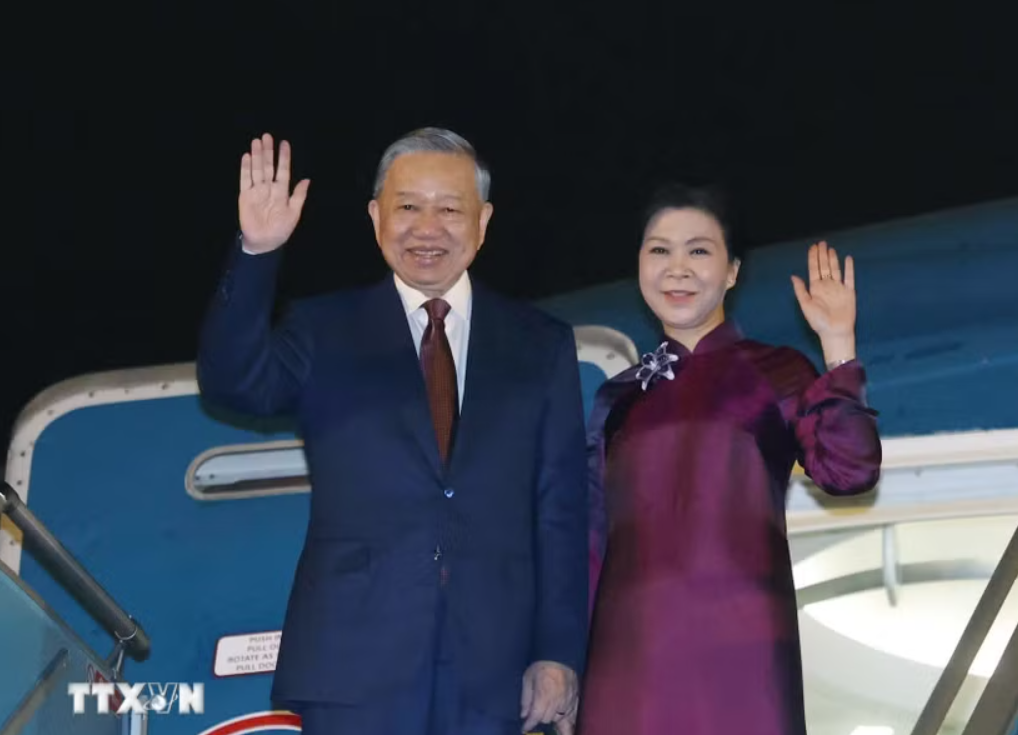 Tổng Bí thư, Chủ tịch nước Tô Lâm và Phu nhân lên đường thăm cấp Nhà nước đến Trung Quốc