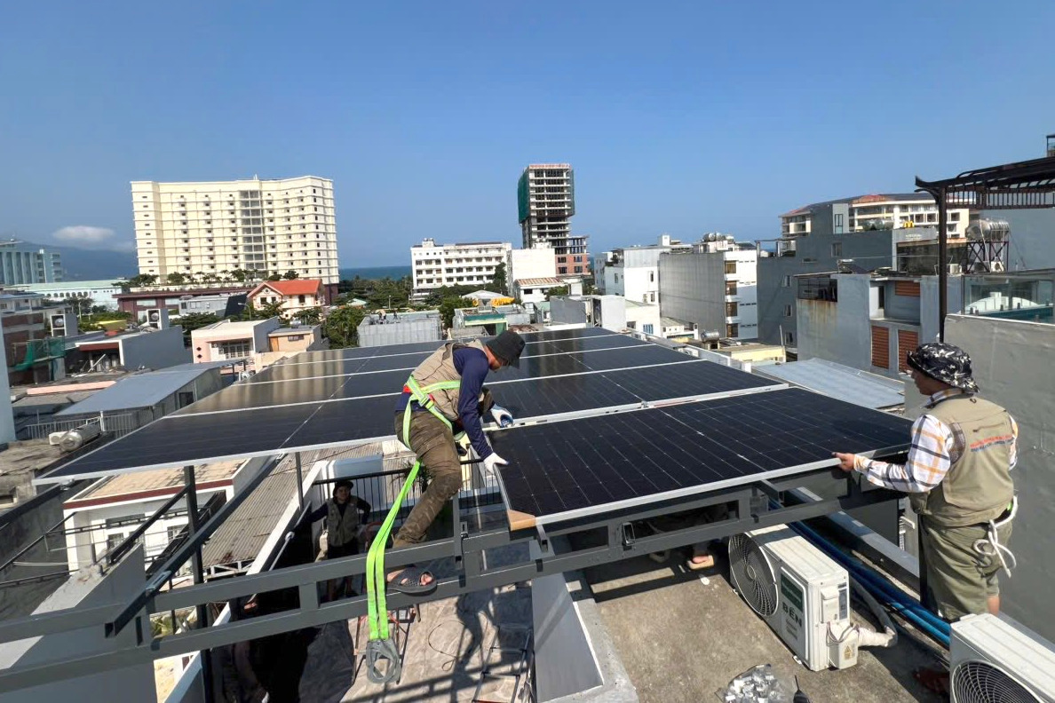 Người dân Đà Nẵng tăng lắp đặt điện mặt trời mái nhà