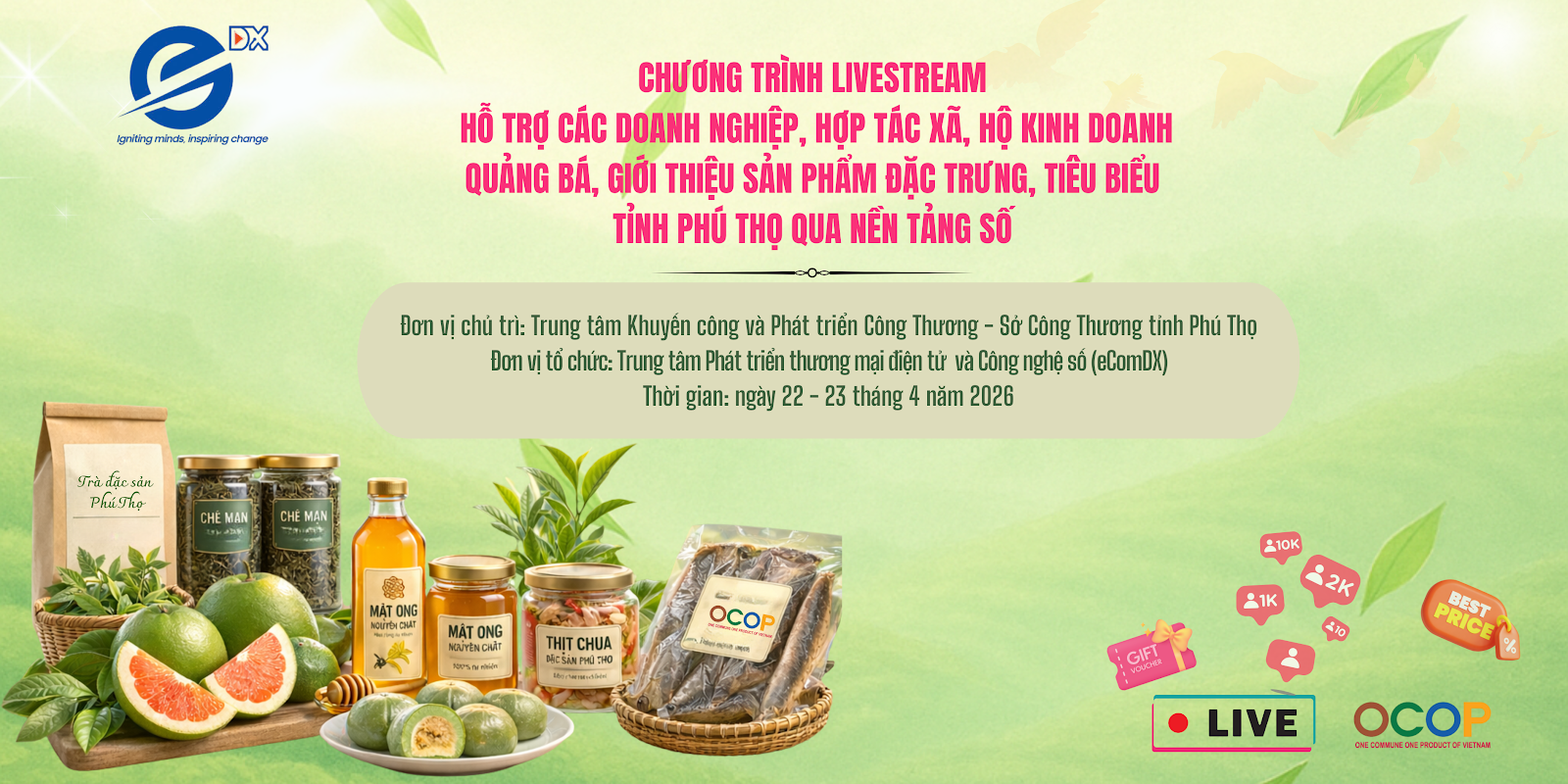 Cơ hội mở rộng thị trường cho sản phẩm đặc trưng Phú Thọ