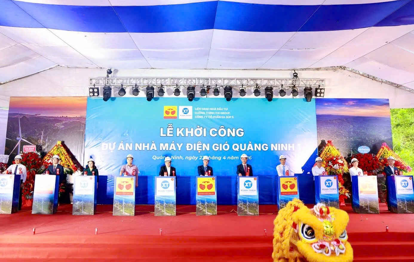 Quảng Ninh: Khởi công dự án nhà máy điện gió, vốn đầu tư 7.300 tỷ đồng