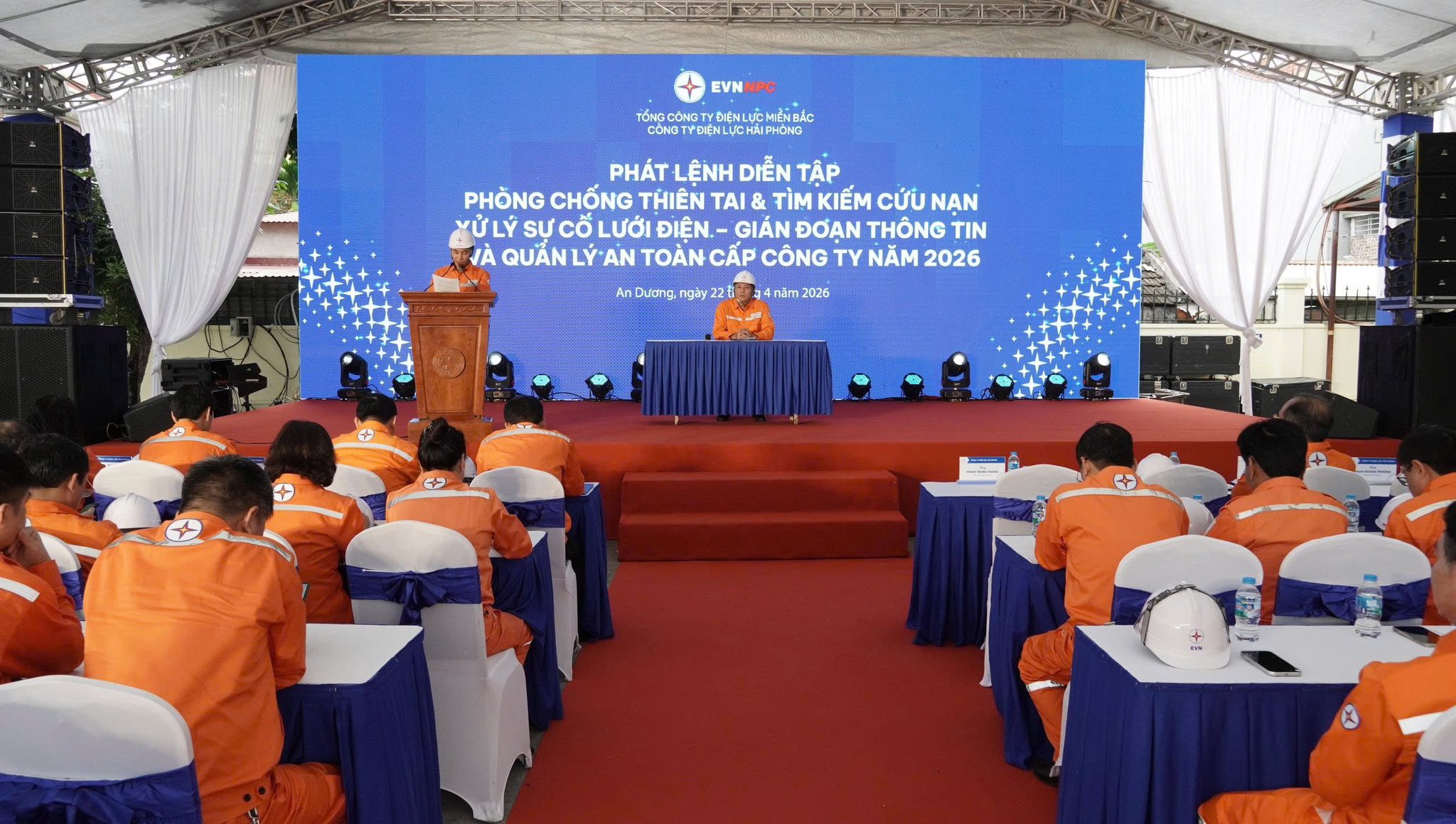 Công ty Điện lực Hải Phòng diễn tập ứng phó sự cố quy mô lớn năm 2026