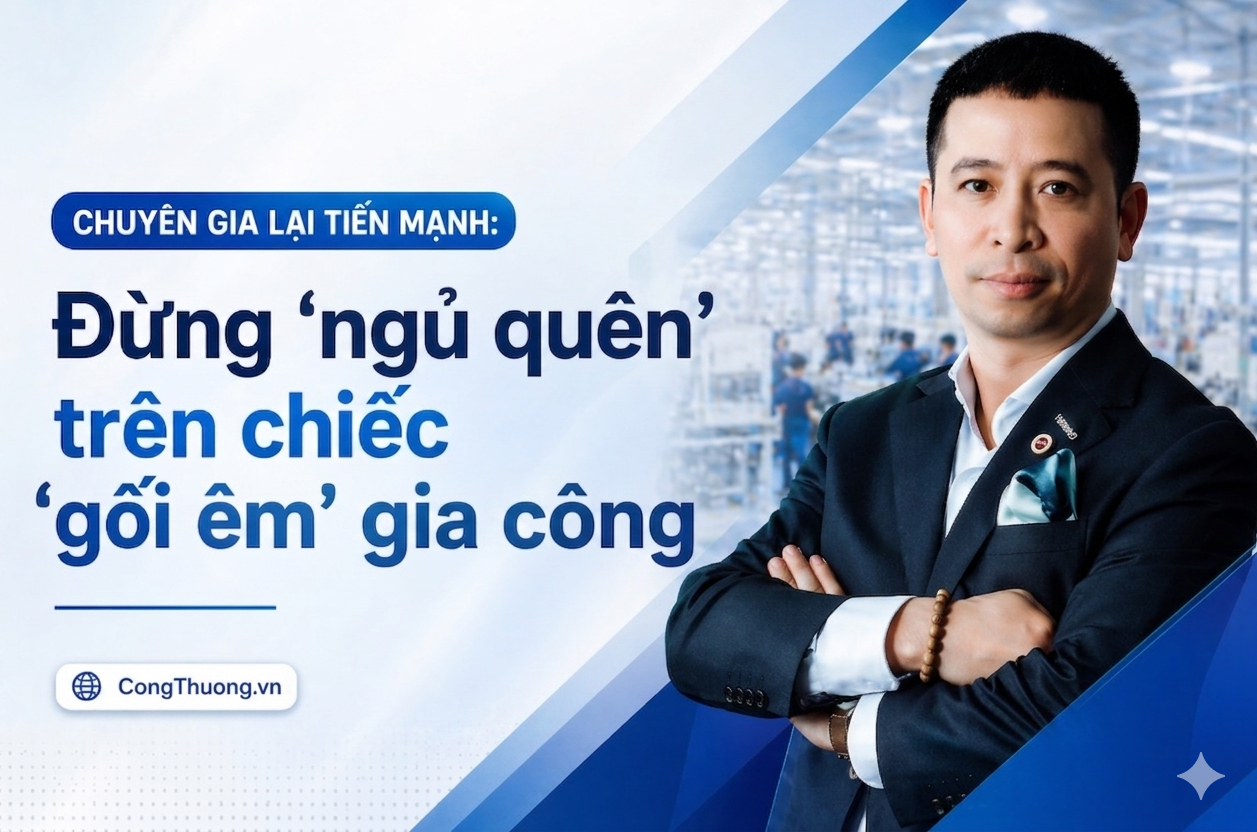 Chuyên gia Lại Tiến Mạnh: Đừng 'ngủ quên' trên chiếc 'gối êm' gia công