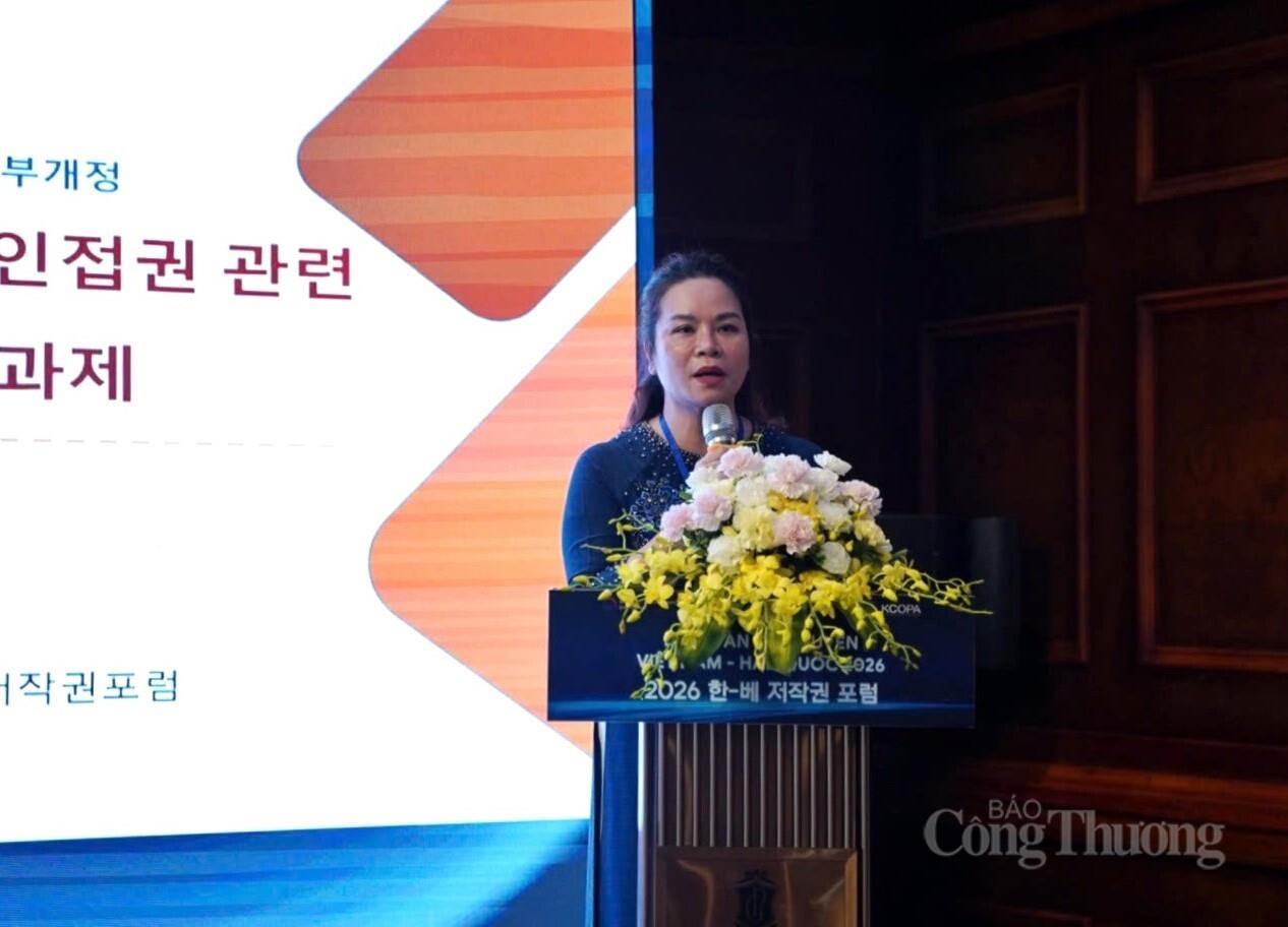 Bà Phạm Thị Kim Oanh, Phó Cục trưởng Cục Bản quyền tác giả (Bộ Văn hóa, Thể thao và Du lịch). Ảnh: Bảo Thoa