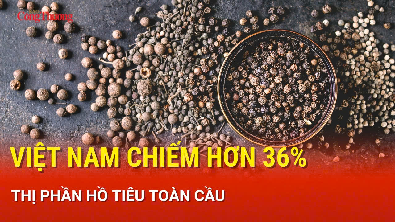 Việt Nam chiếm hơn 36% thị phần hồ tiêu toàn cầu