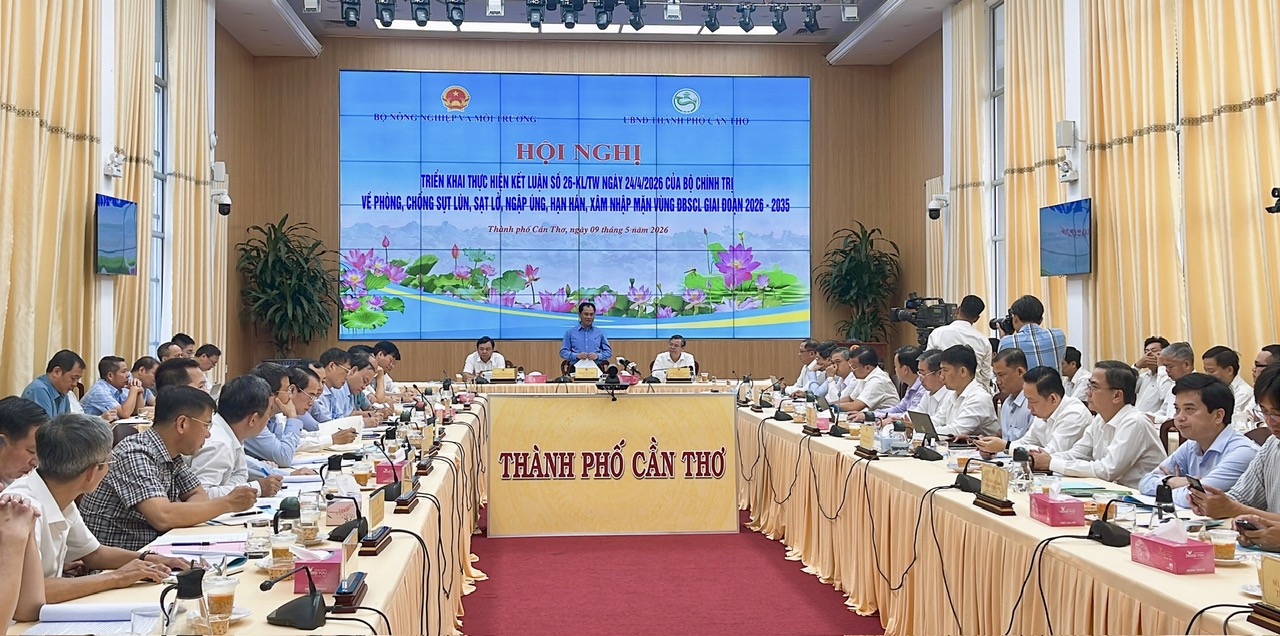 Kết luận 26 mở hướng ứng phó sụt lún, sạt lở Đồng bằng sông Cửu Long