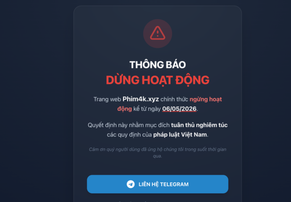Nhiều website phim và game lậu dừng hoạt động sau Công điện 38/CĐ-TTg