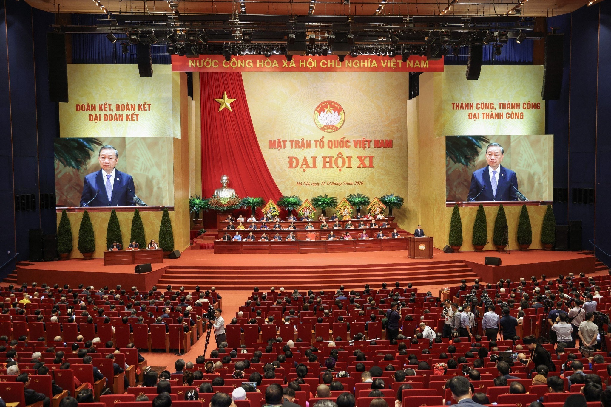 Đại hội đại biểu toàn quốc Mặt trận Tổ quốc Việt Nam lần thứ XI nhiệm kỳ 2026 - 2031. Ảnh: Mặt trận Tổ quốc Việt Nam