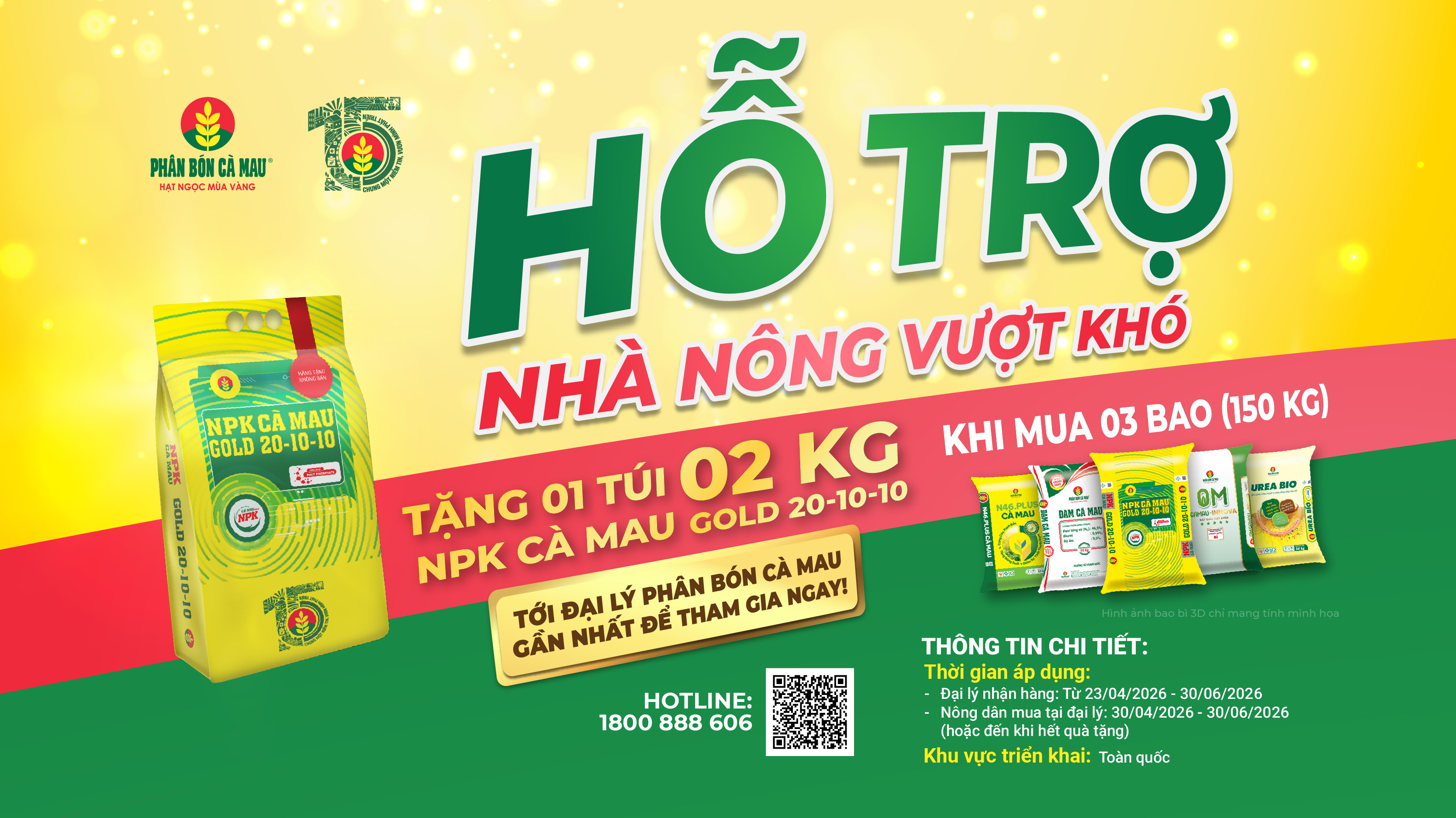 Phân bón Cà Mau kịp thời hỗ trợ nhà nông vượt khó