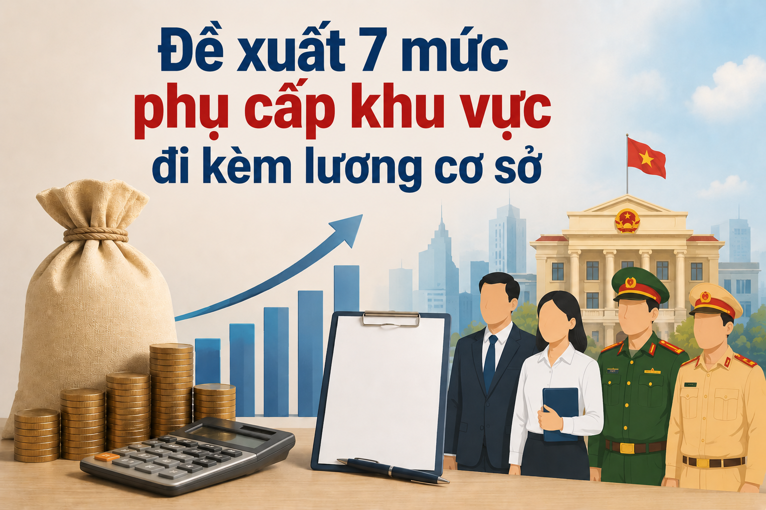 Infographic | Đề xuất 7 mức phụ cấp khu vực đi kèm lương cơ sở