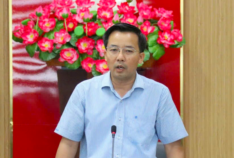 Ông Nguyễn Thanh Mân, Giám đốc Sở Công Thương cho biết, dù trải qua nhiều khó khăn nhưng ngành Công Thương đã phát huy truyền thống đoàn kết, chủ động đổi mới tư duy quản lý. Khai thác tiềm năng, lợi thế của địa phương để thúc đẩy phát triển công nghiệp và thương mại. Ảnh: Nguyễn Dương