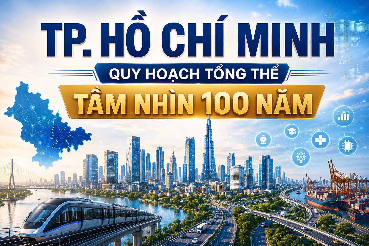 Infographic | TP. Hồ Chí Minh: Quy hoạch tổng thể tầm nhìn 100 năm