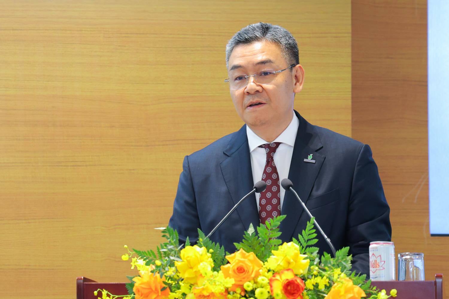 Tổng Giám đốc Petrovietnam Lê Mạnh Cường phát biểu.