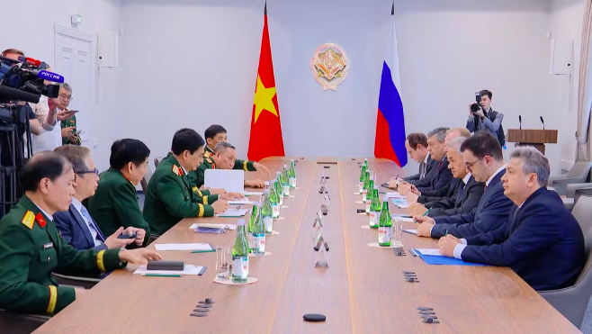 Đại tướng Phan Văn Giang hội kiến Thư ký Hội đồng An ninh Liên bang Nga