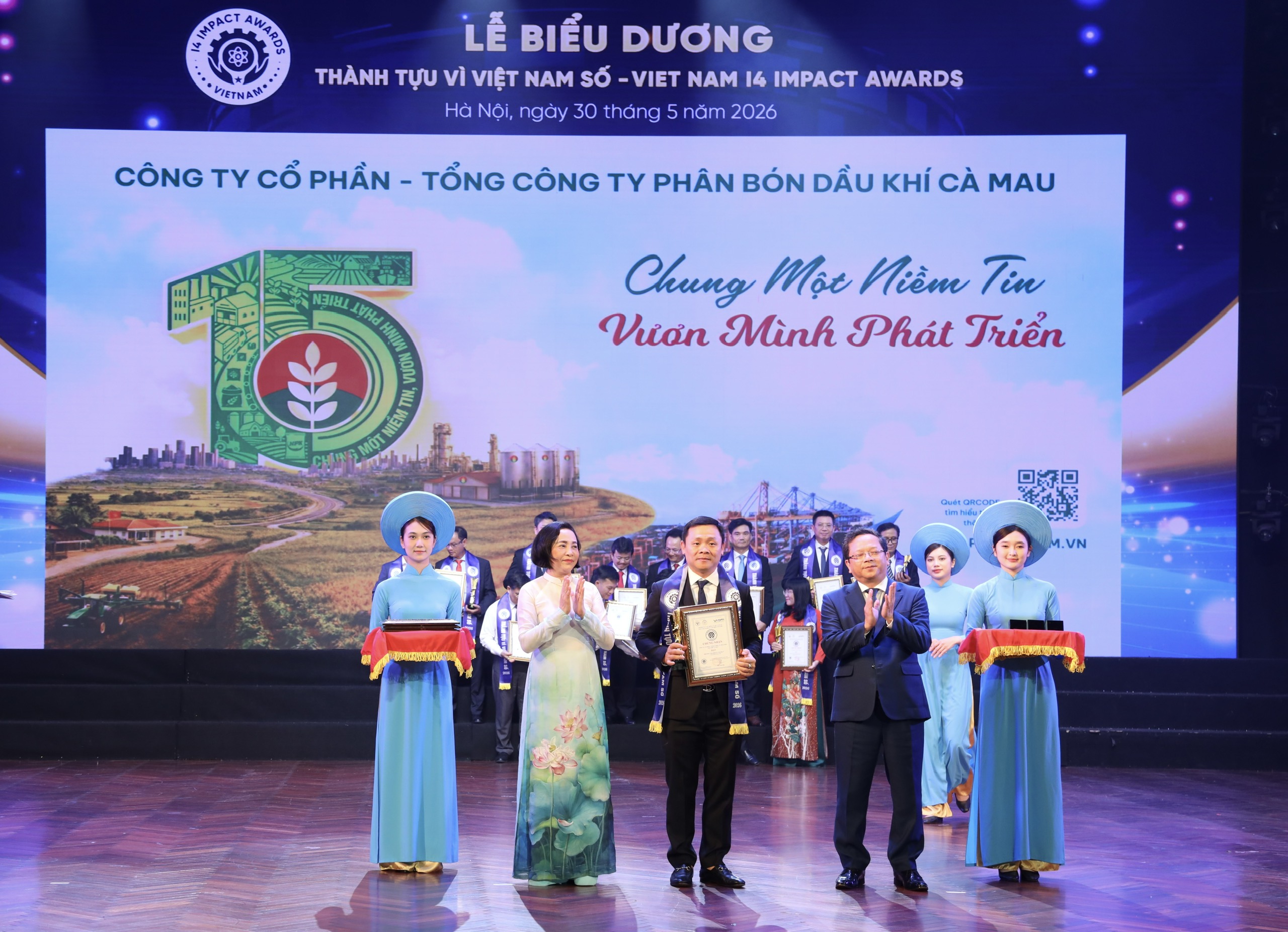 PVCFC được vinh danh toàn diện tại VIETNAM I4 IMPACT AWARDS 2026