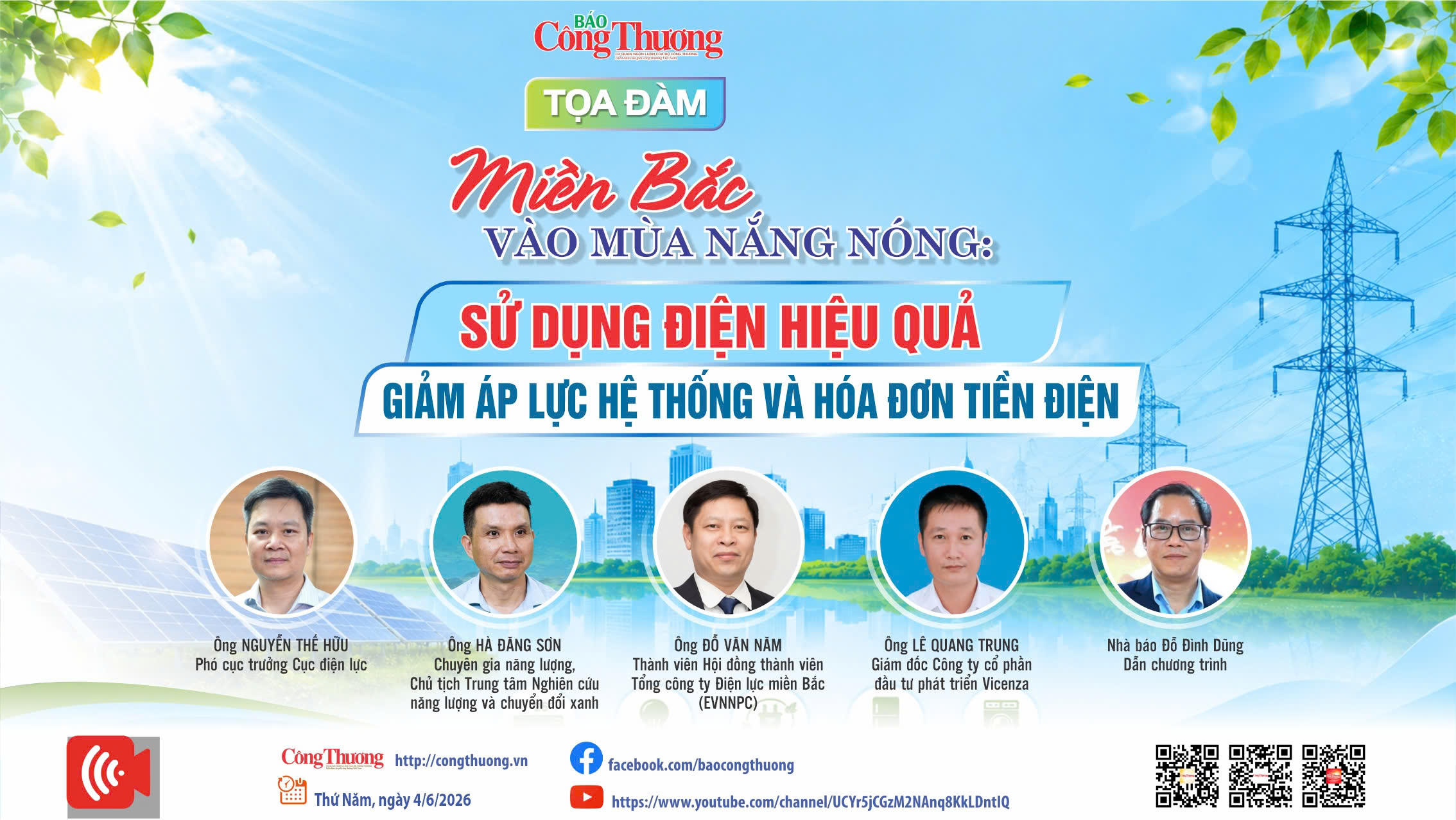 Sắp diễn ra tọa đàm sử dụng điện hiệu quả: Giảm áp lực hệ thống và hóa đơn tiền điện