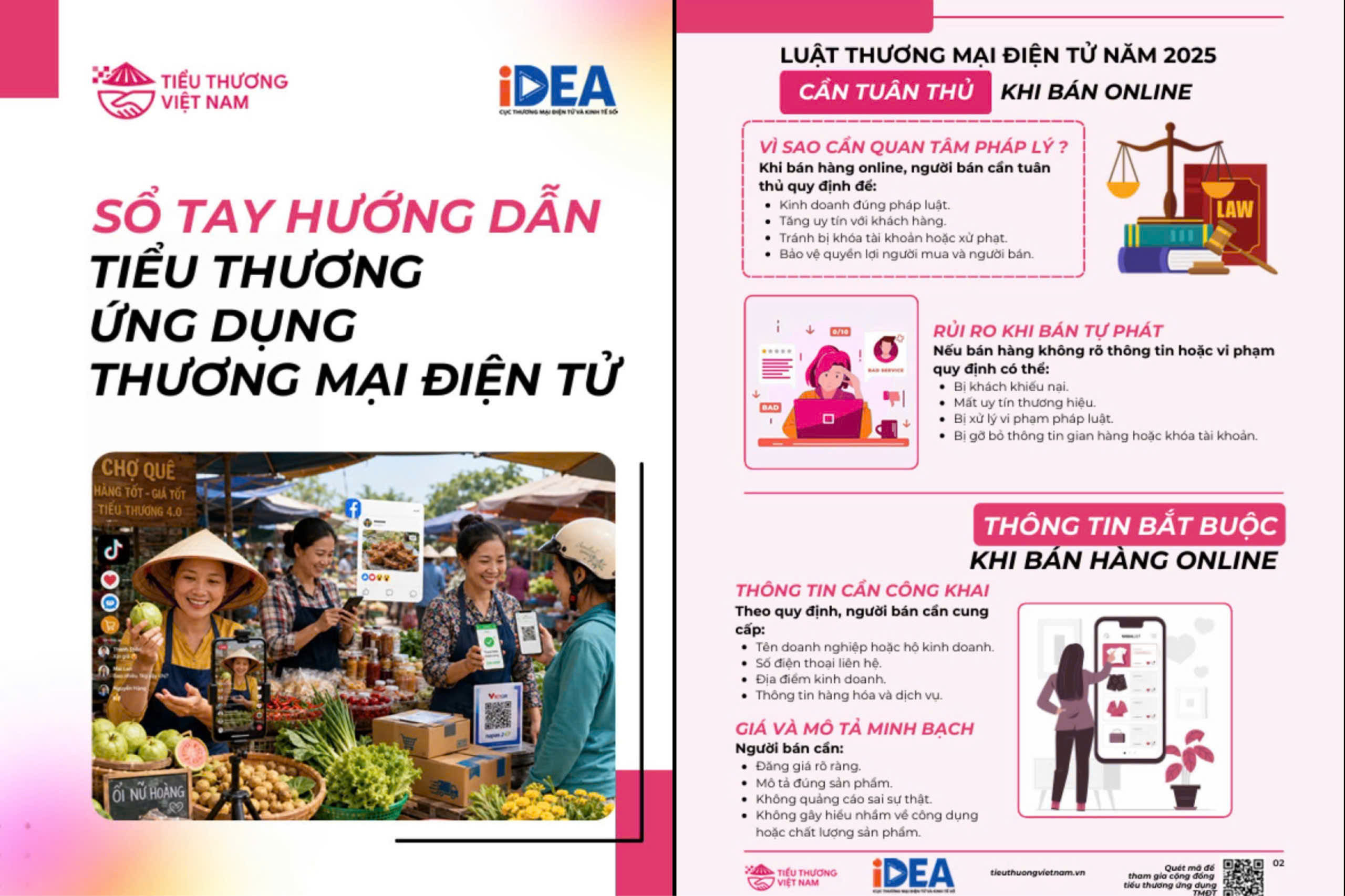 Bộ Công Thương ra mắt Sổ tay hướng dẫn tiểu thương ứng dụng thương mại điện tử năm 2026