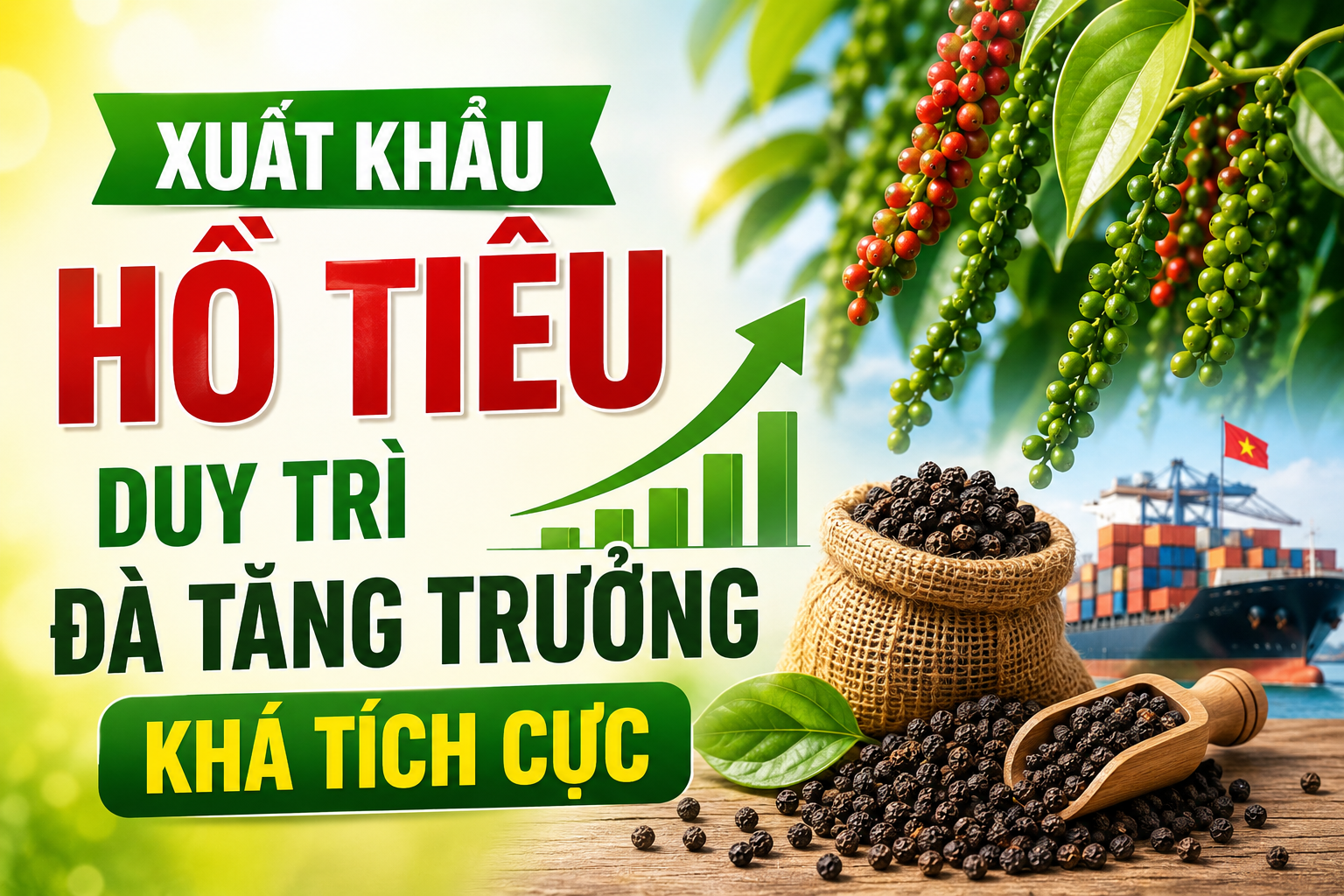 Infographic | Xuất khẩu hồ tiêu duy trì đà tăng trưởng tích cực