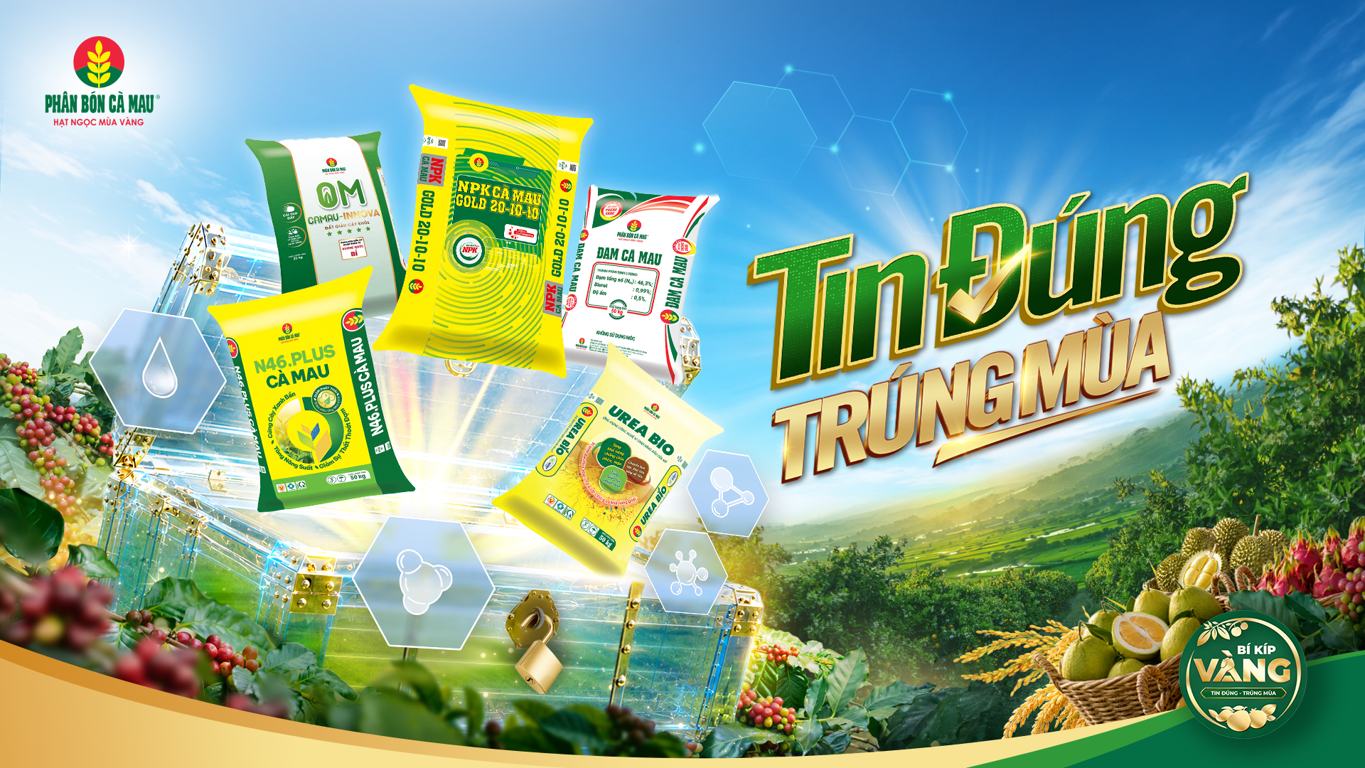 Phân bón Cà Mau khởi động bí kíp vàng: Tin đúng - Trúng mùa