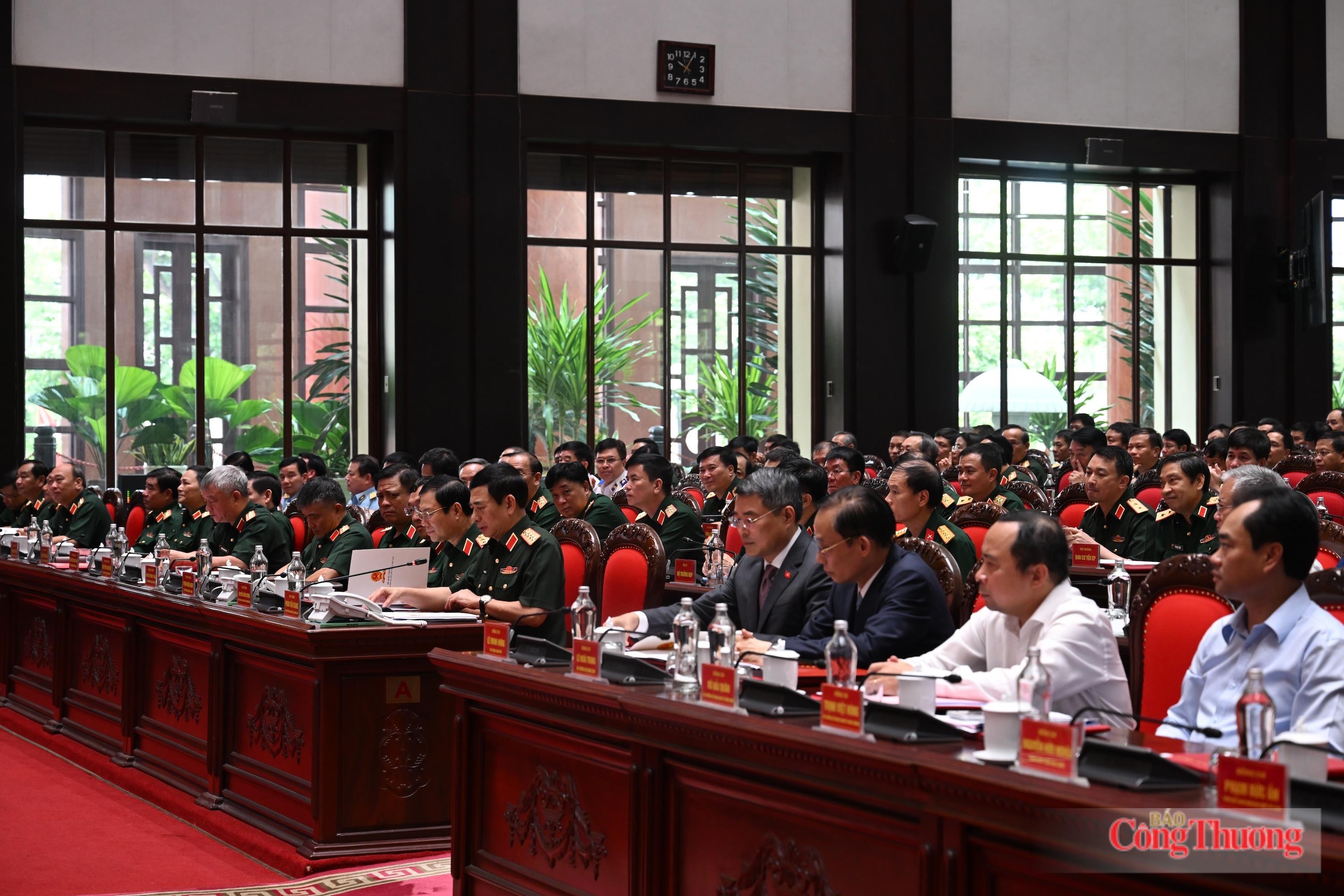 Các đại biểu tham dự Hội nghị Quân chính toàn quân 6 tháng đầu năm 2026. Ảnh: Nguyên Khánh