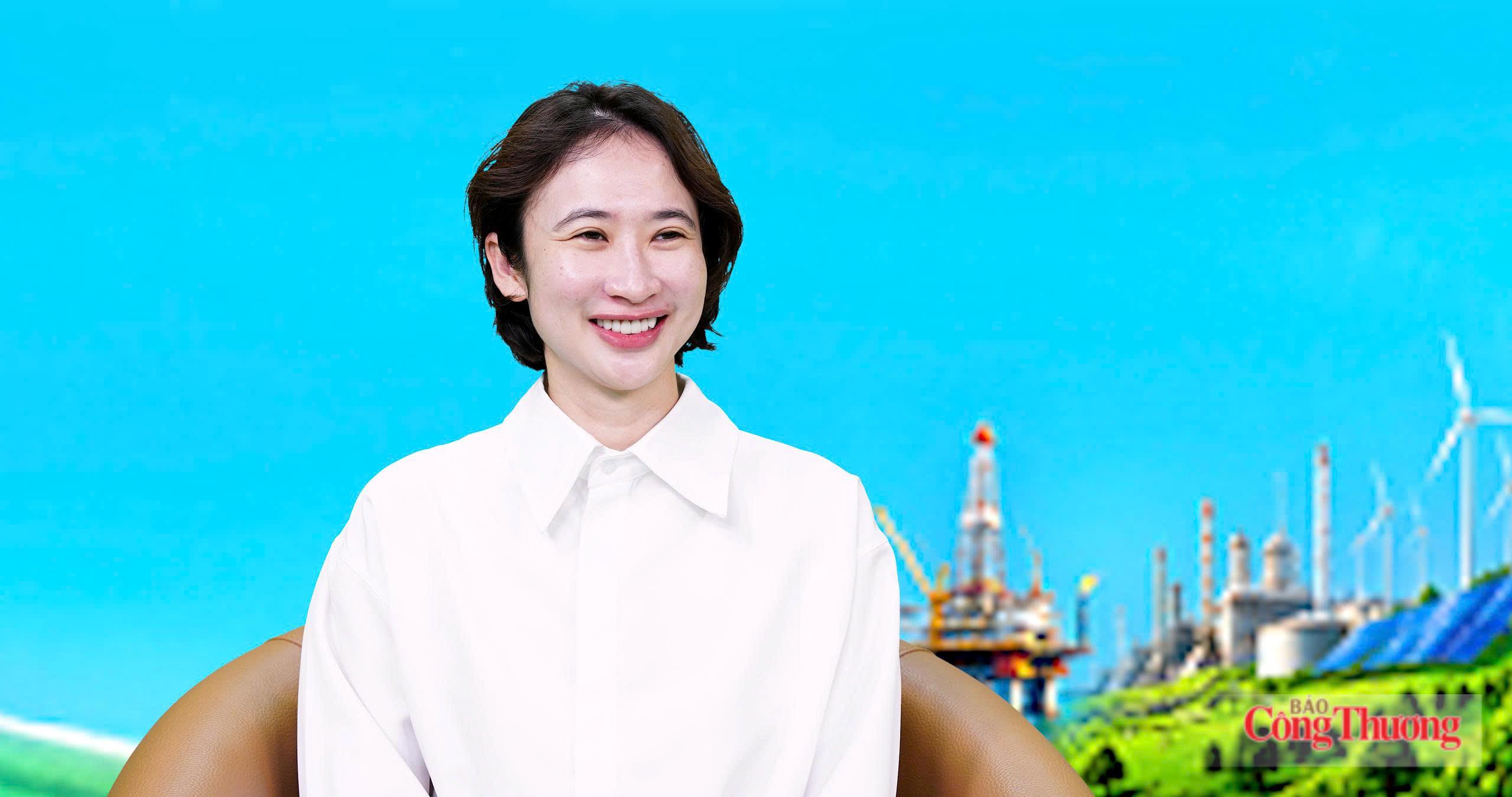 Bà Vũ Thiên Hương, Tổng Thư ký Hiệp hội Nhiên liệu sinh học Việt Nam. Ảnh: Quốc Chuyển