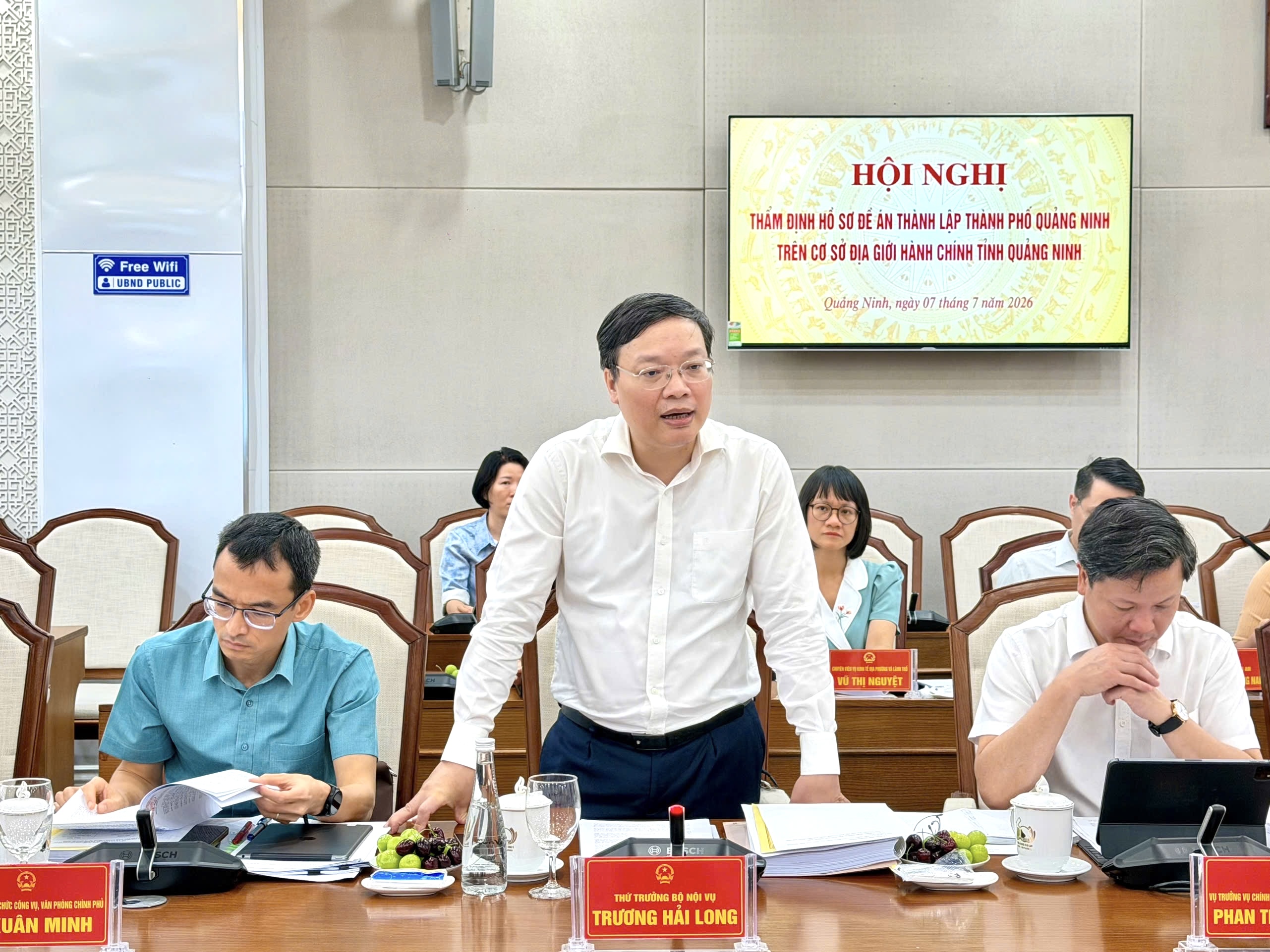 Bộ Nội vụ thống nhất thông qua hồ sơ Đề án thành lập TP. Quảng Ninh