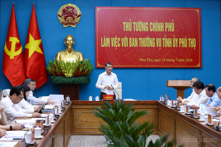 Thủ tướng Lê Minh Hưng: Phú Thọ phấn đấu đạt và vượt mục tiêu tăng trưởng 11%