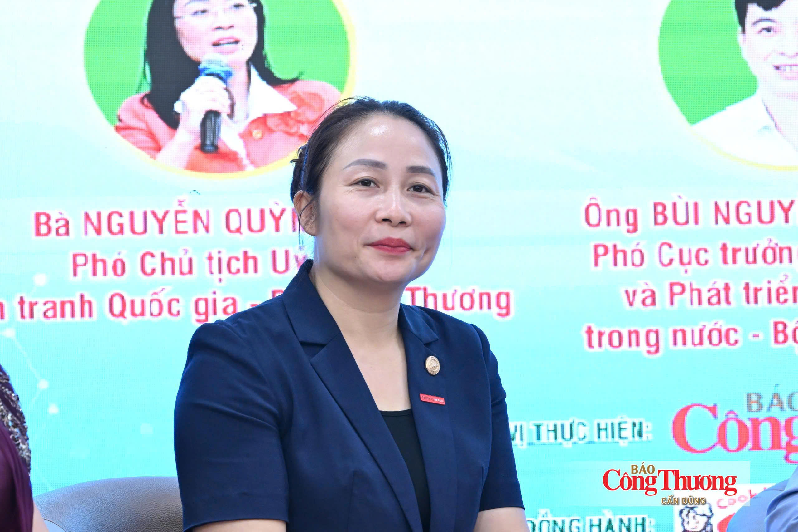 Bà Nguyễn Thị Thu Hằng - Giám đốc đại siêu thị GO! Thăng Long, Tập đoàn Central Retail Việt Nam tại phiên thảo luận