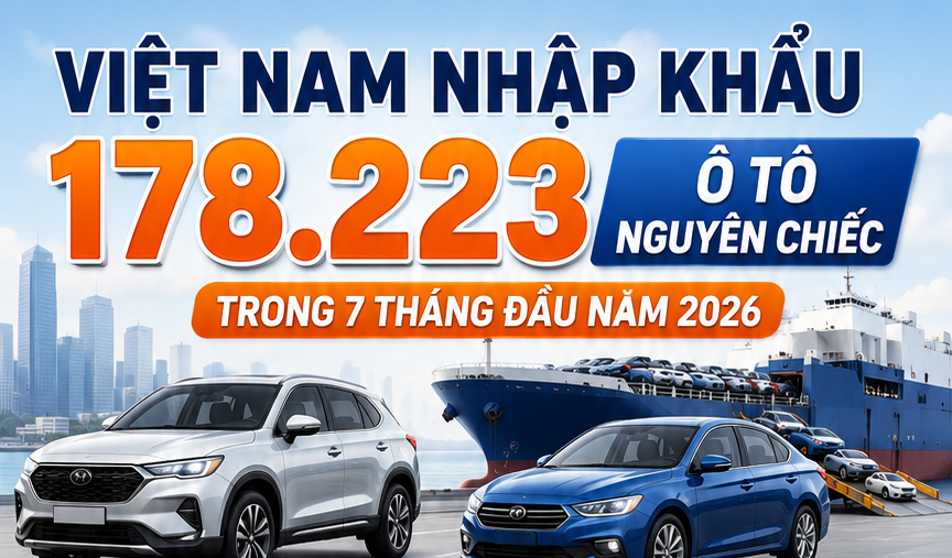 Infographic | Việt Nam nhập khẩu 178.223 ô tô nguyên chiếc trong 7 tháng