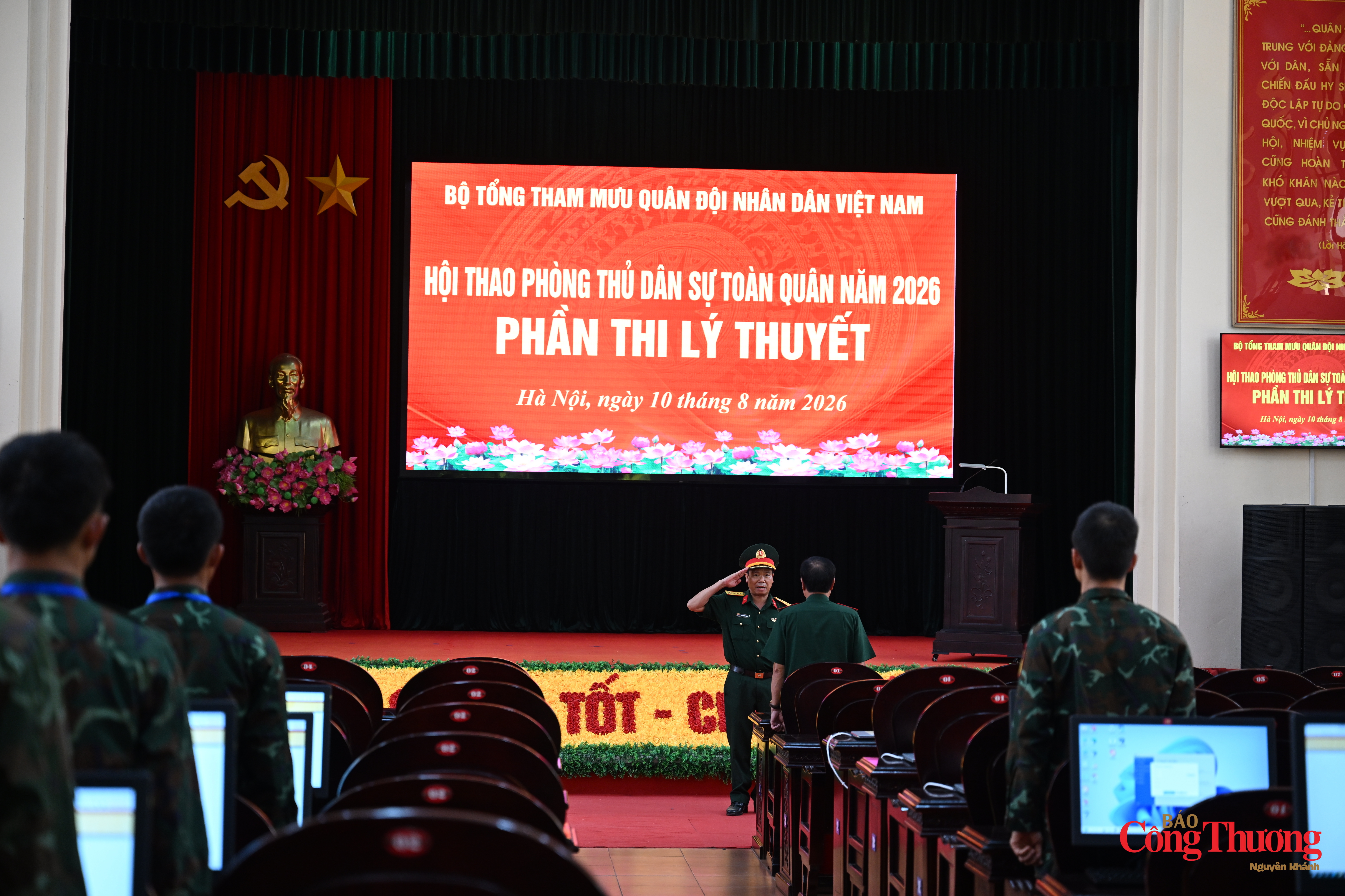 Buổi chiều các đơn vị bước vào phần thi lý thuyết.